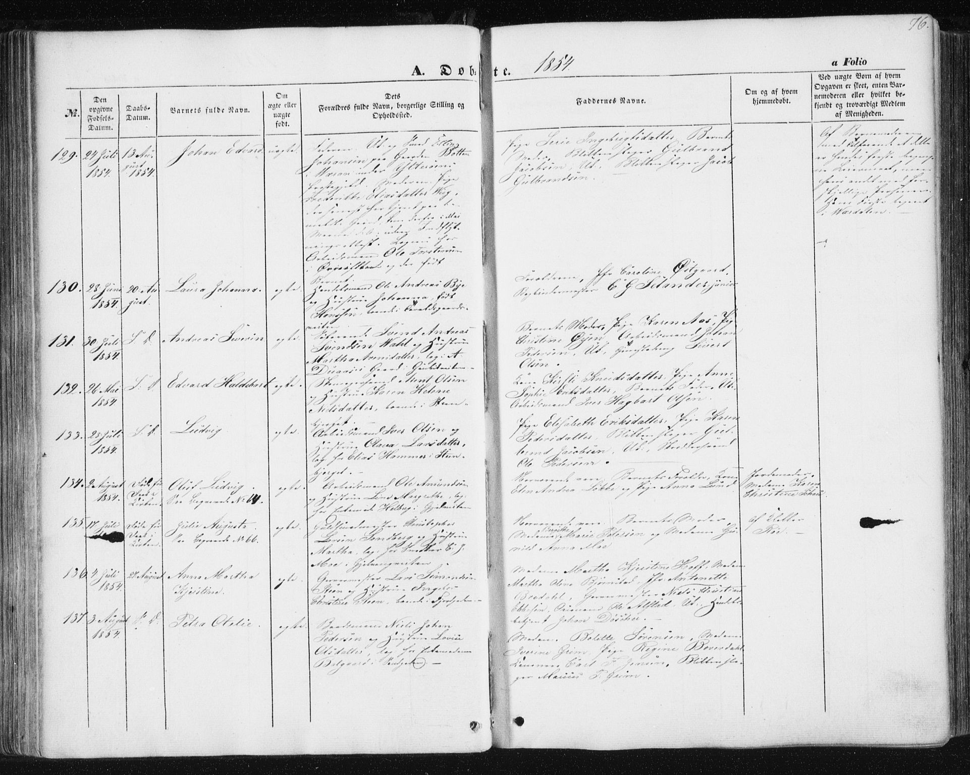 Ministerialprotokoller, klokkerbøker og fødselsregistre - Sør-Trøndelag, AV/SAT-A-1456/602/L0112: Parish register (official) no. 602A10, 1848-1859, p. 76