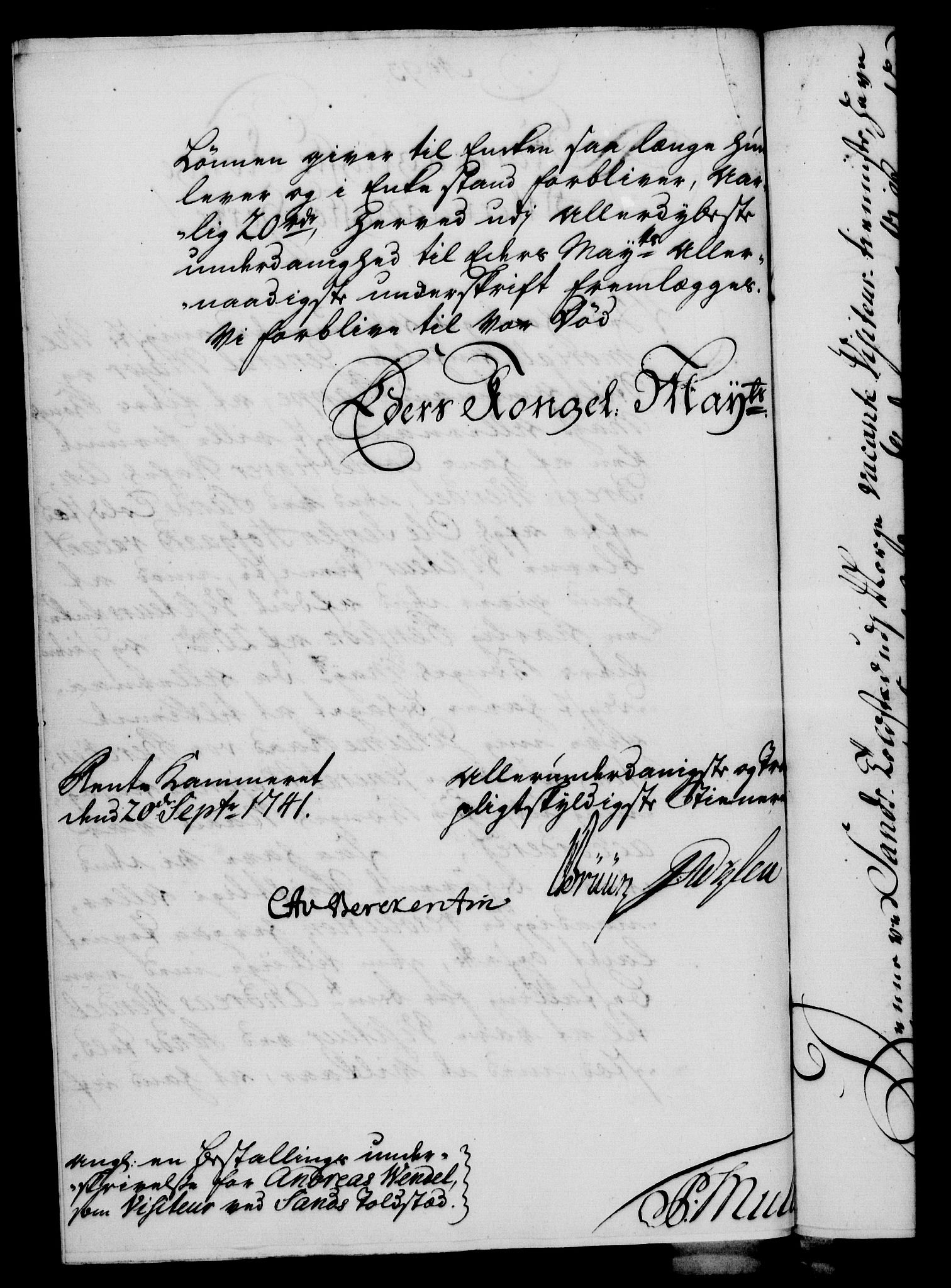 Rentekammeret, Kammerkanselliet, AV/RA-EA-3111/G/Gf/Gfa/L0024: Norsk relasjons- og resolusjonsprotokoll (merket RK 52.24), 1741, p. 552