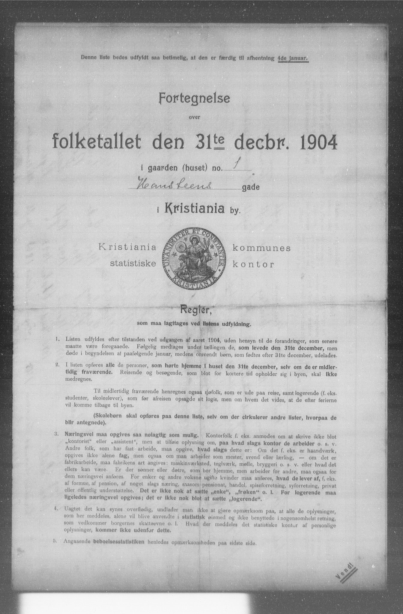 OBA, Municipal Census 1904 for Kristiania, 1904, p. 6972