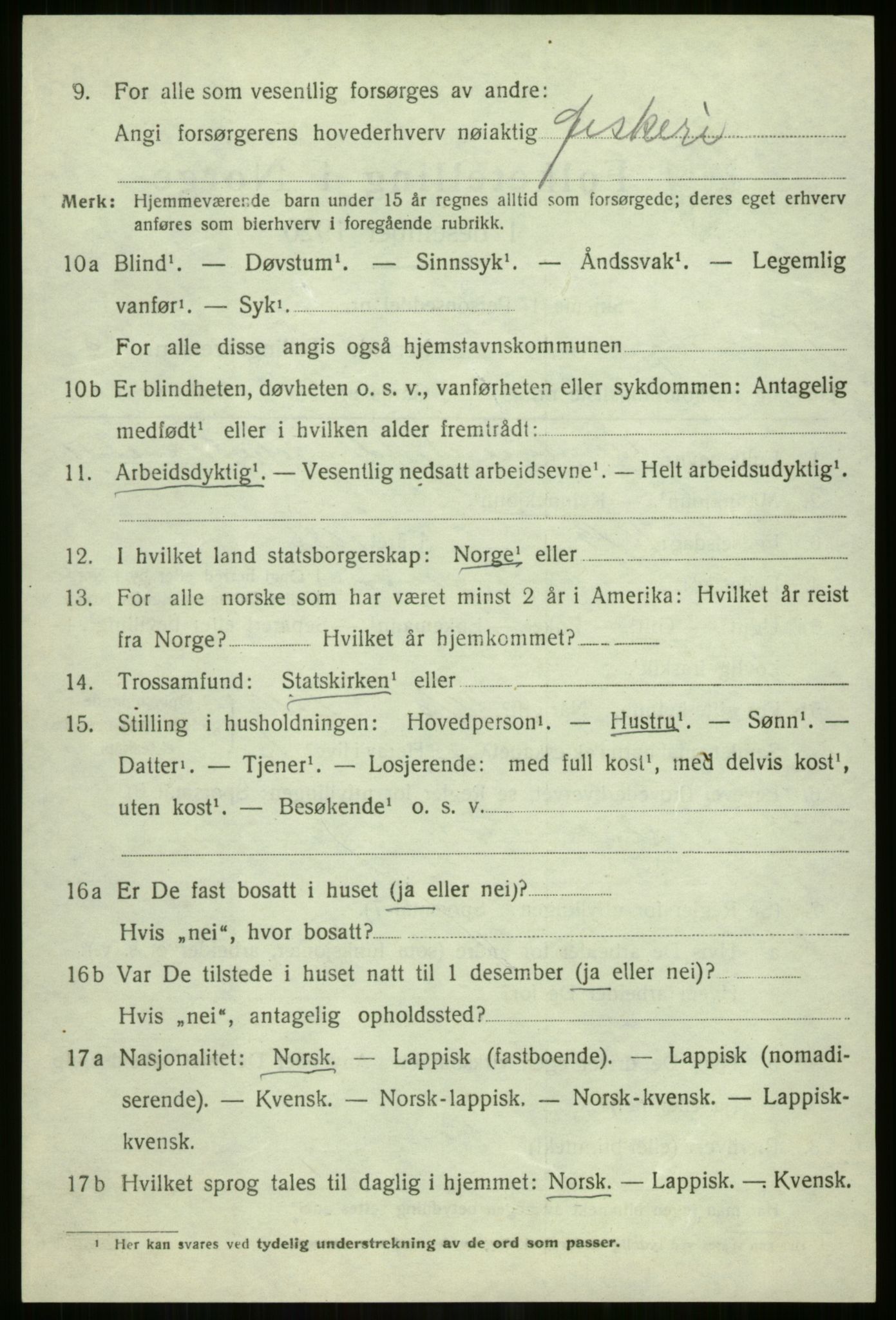 SATØ, 1920 census for Tromsøysund, 1920, p. 10725
