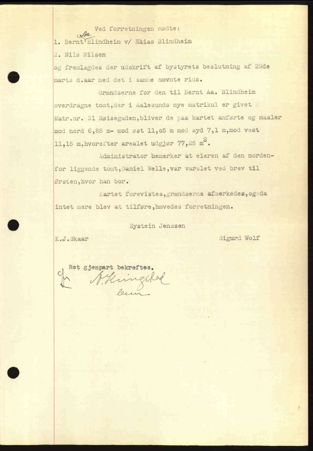 Ålesund byfogd, AV/SAT-A-4384: Mortgage book no. 34 I, 1936-1938, Diary no: : 664/1936