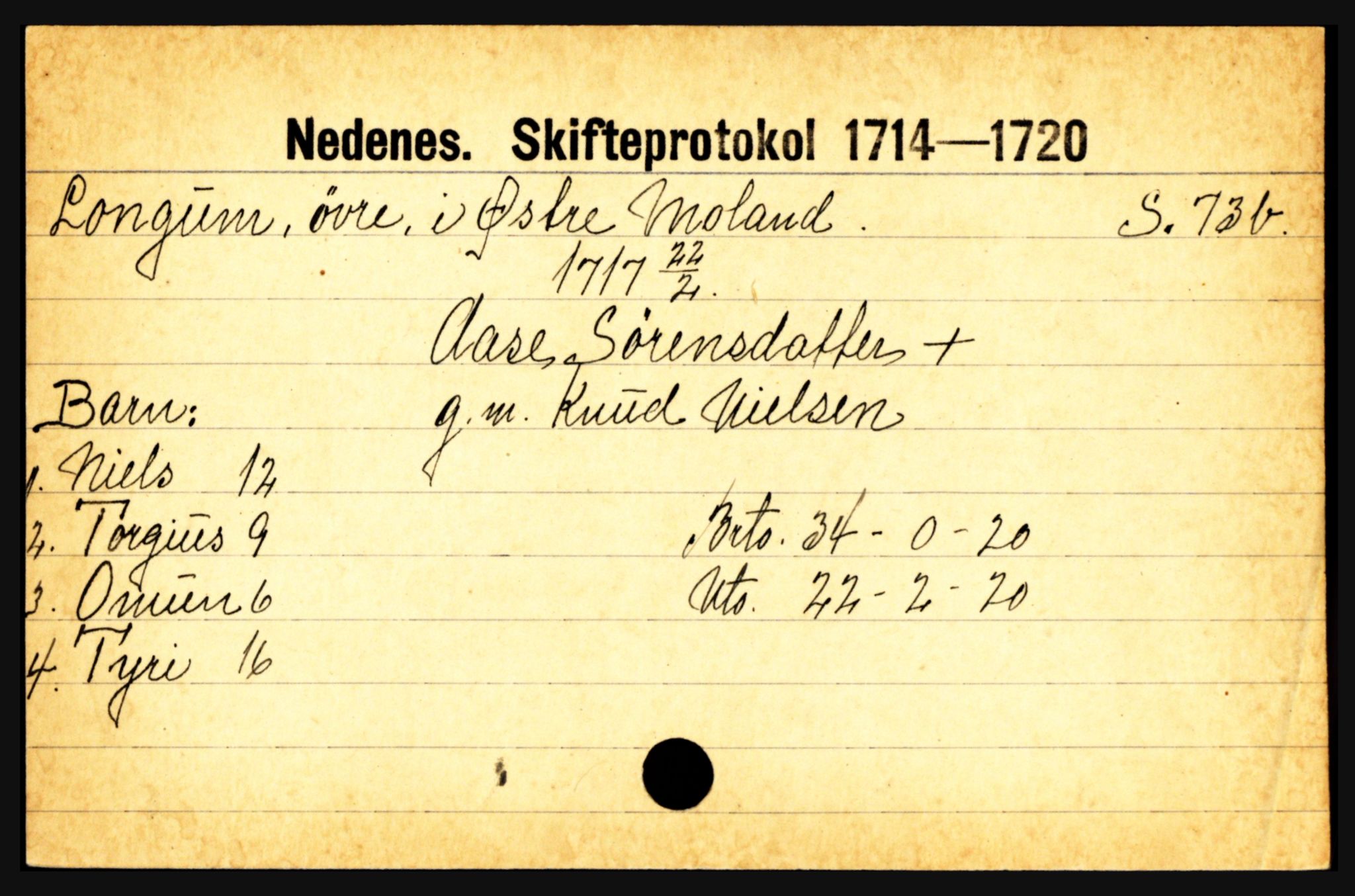 Nedenes sorenskriveri før 1824, AV/SAK-1221-0007/H, p. 18205