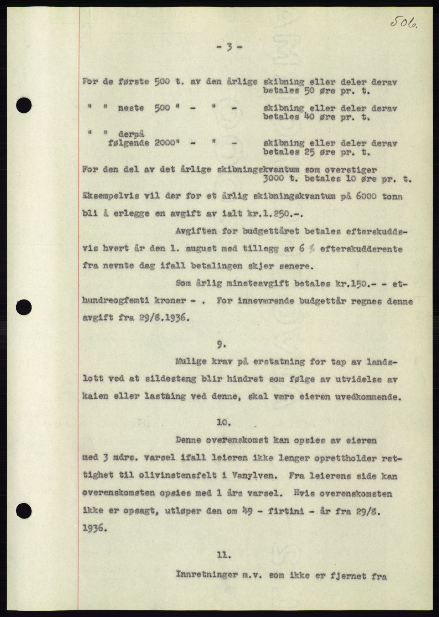 Søre Sunnmøre sorenskriveri, AV/SAT-A-4122/1/2/2C/L0061: Mortgage book no. 55, 1936-1936, Diary no: : 1602/1936