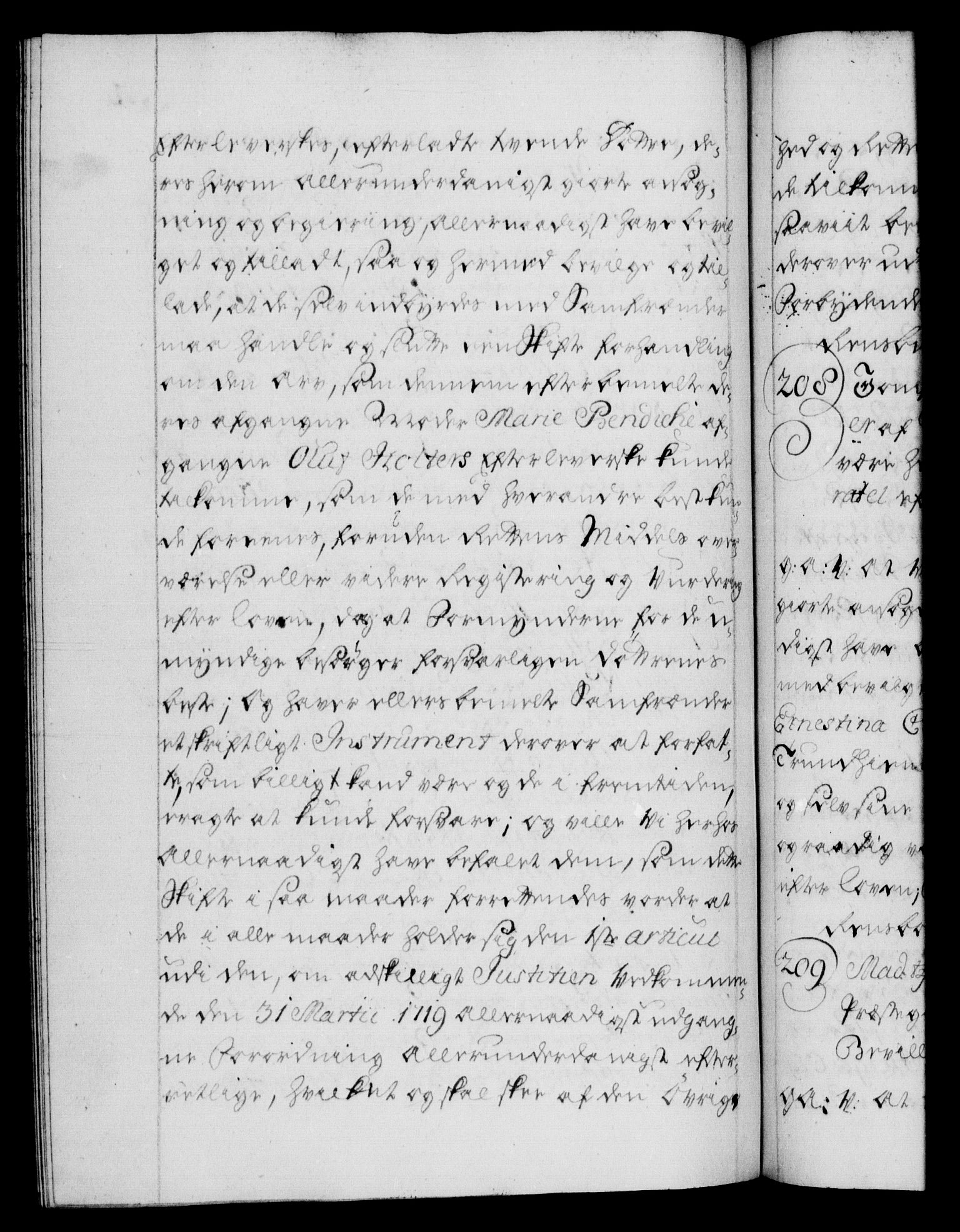 Danske Kanselli 1572-1799, AV/RA-EA-3023/F/Fc/Fca/Fcaa/L0027: Norske registre, 1730-1732, p. 212b