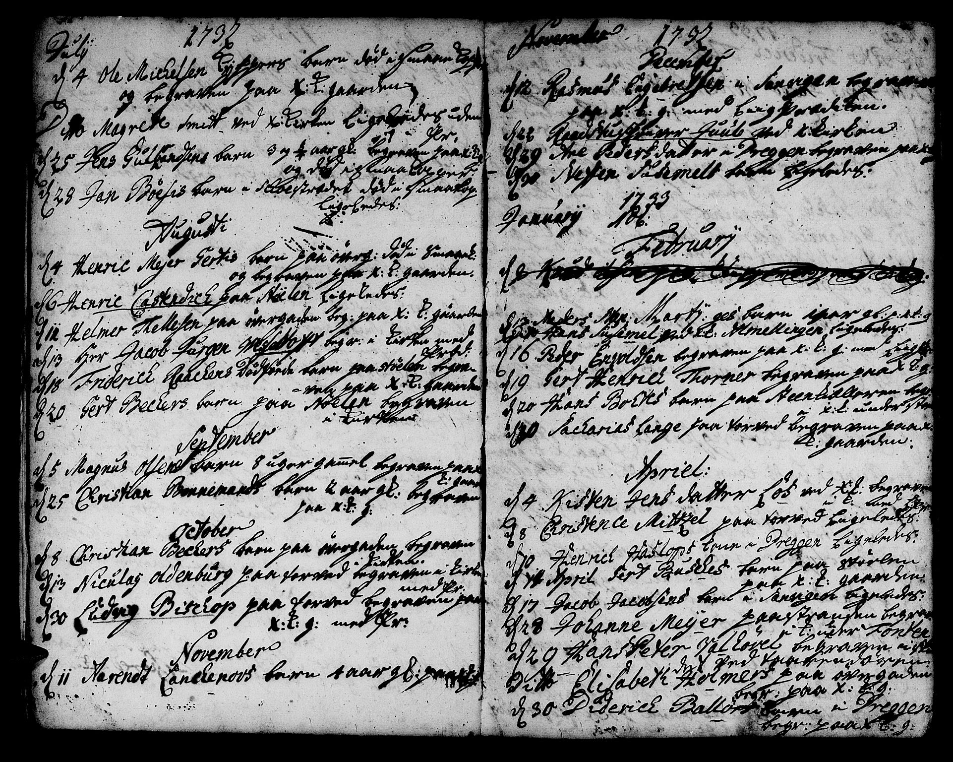 Korskirken sokneprestembete, SAB/A-76101/H/Haa/L0011: Parish register (official) no. A 11, 1731-1785, p. 195