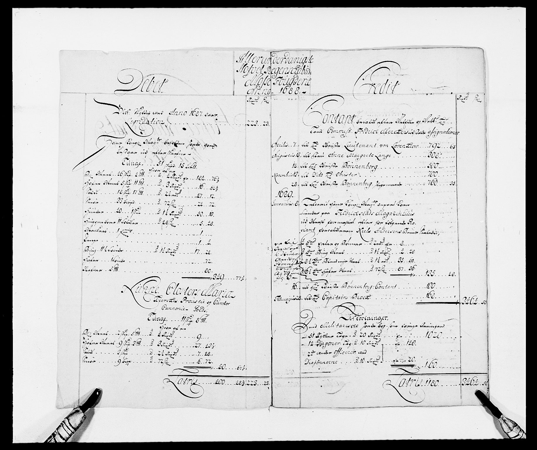 Rentekammeret inntil 1814, Reviderte regnskaper, Fogderegnskap, AV/RA-EA-4092/R02/L0106: Fogderegnskap Moss og Verne kloster, 1688-1691, p. 3