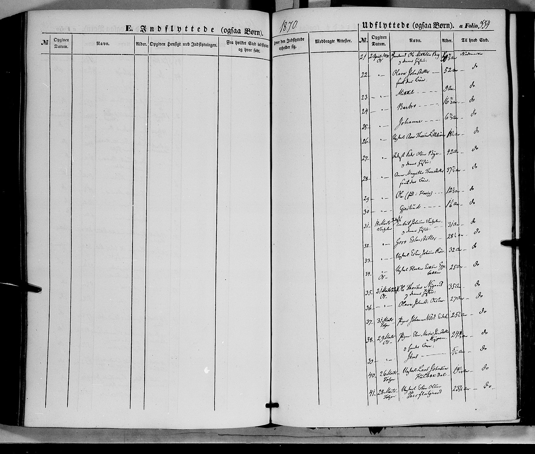 Tolga prestekontor, AV/SAH-PREST-062/K/L0006: Parish register (official) no. 6, 1852-1876, p. 354