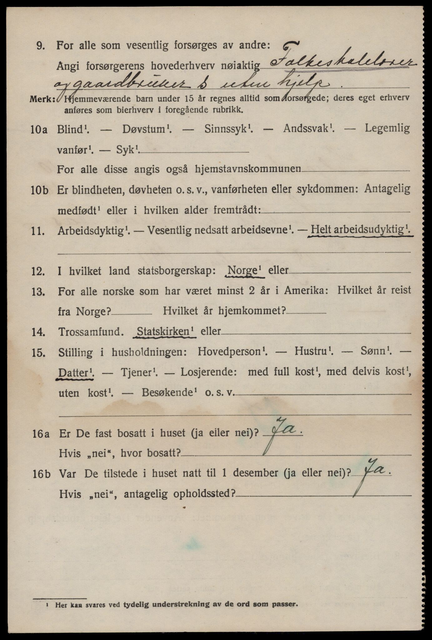 SAKO, 1920 census for Seljord, 1920, p. 4783