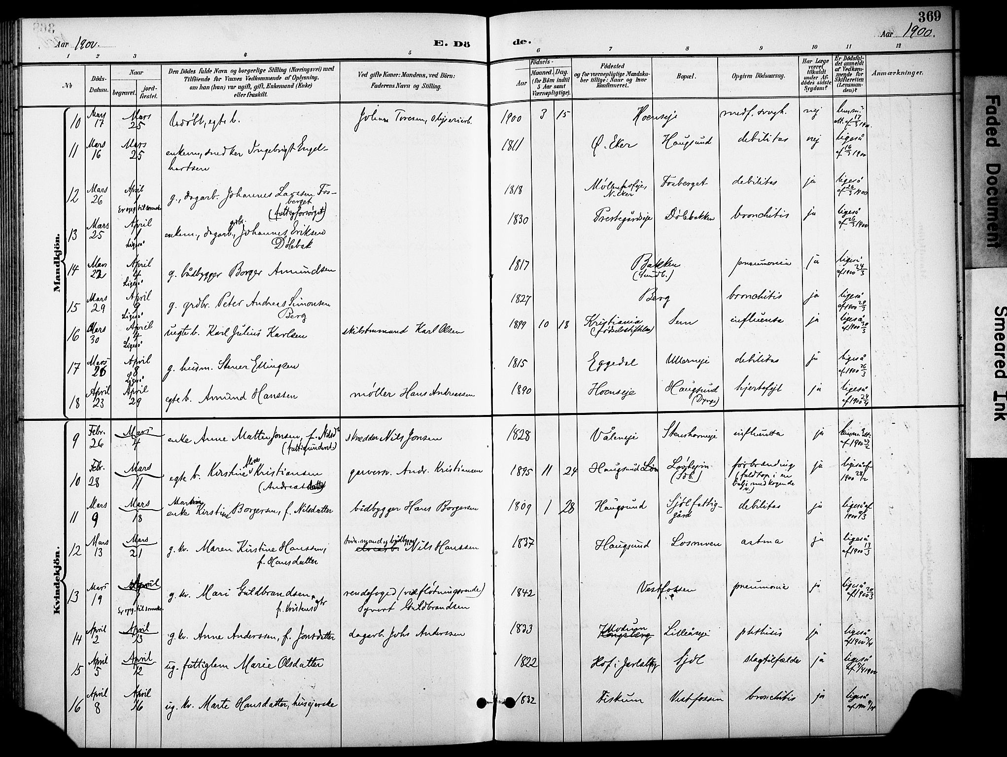 Eiker kirkebøker, AV/SAKO-A-4/F/Fb/L0003: Parish register (official) no. II 3, 1896-1942, p. 369