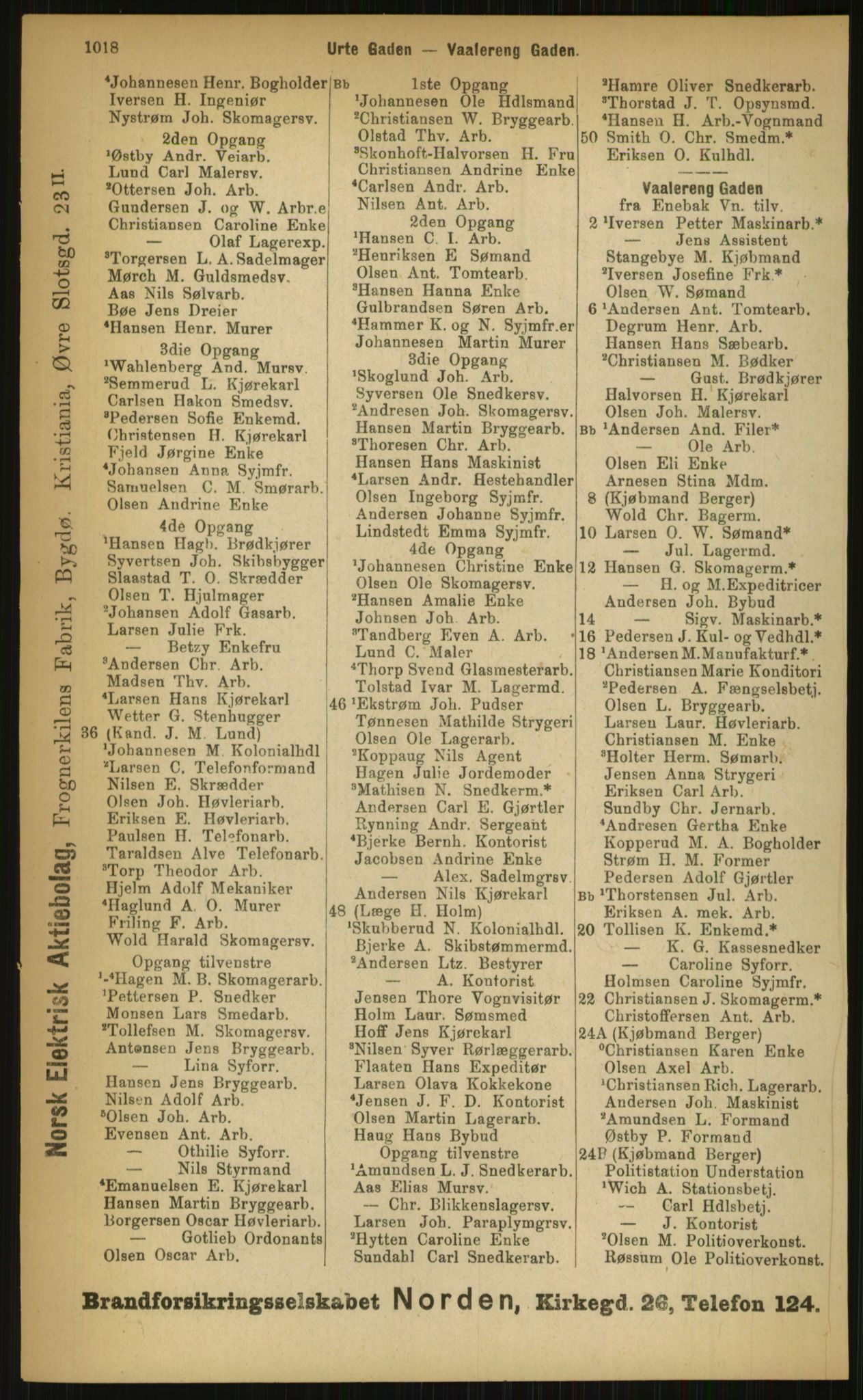 Kristiania/Oslo adressebok, PUBL/-, 1899, p. 1018