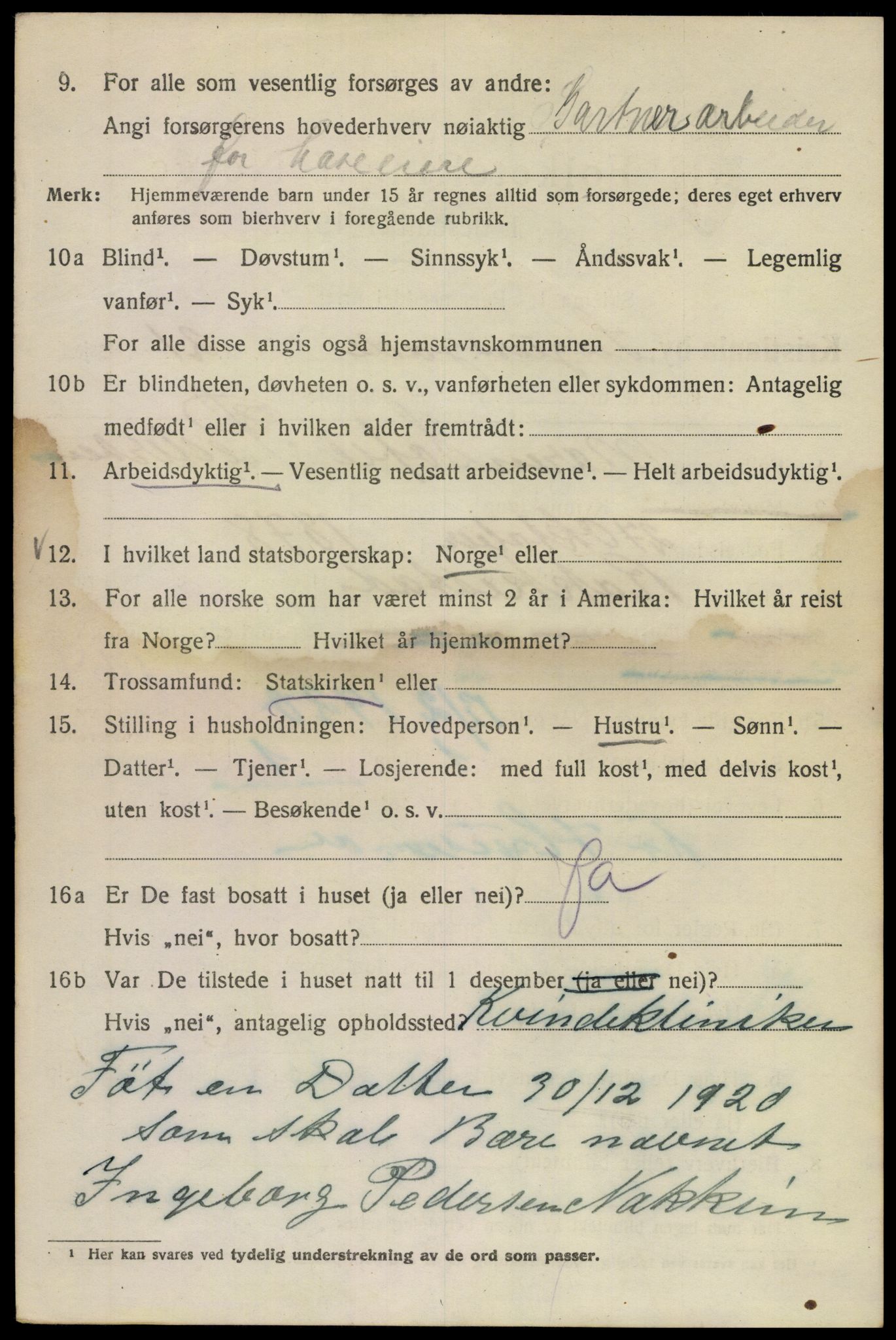 SAO, 1920 census for Kristiania, 1920, p. 511370