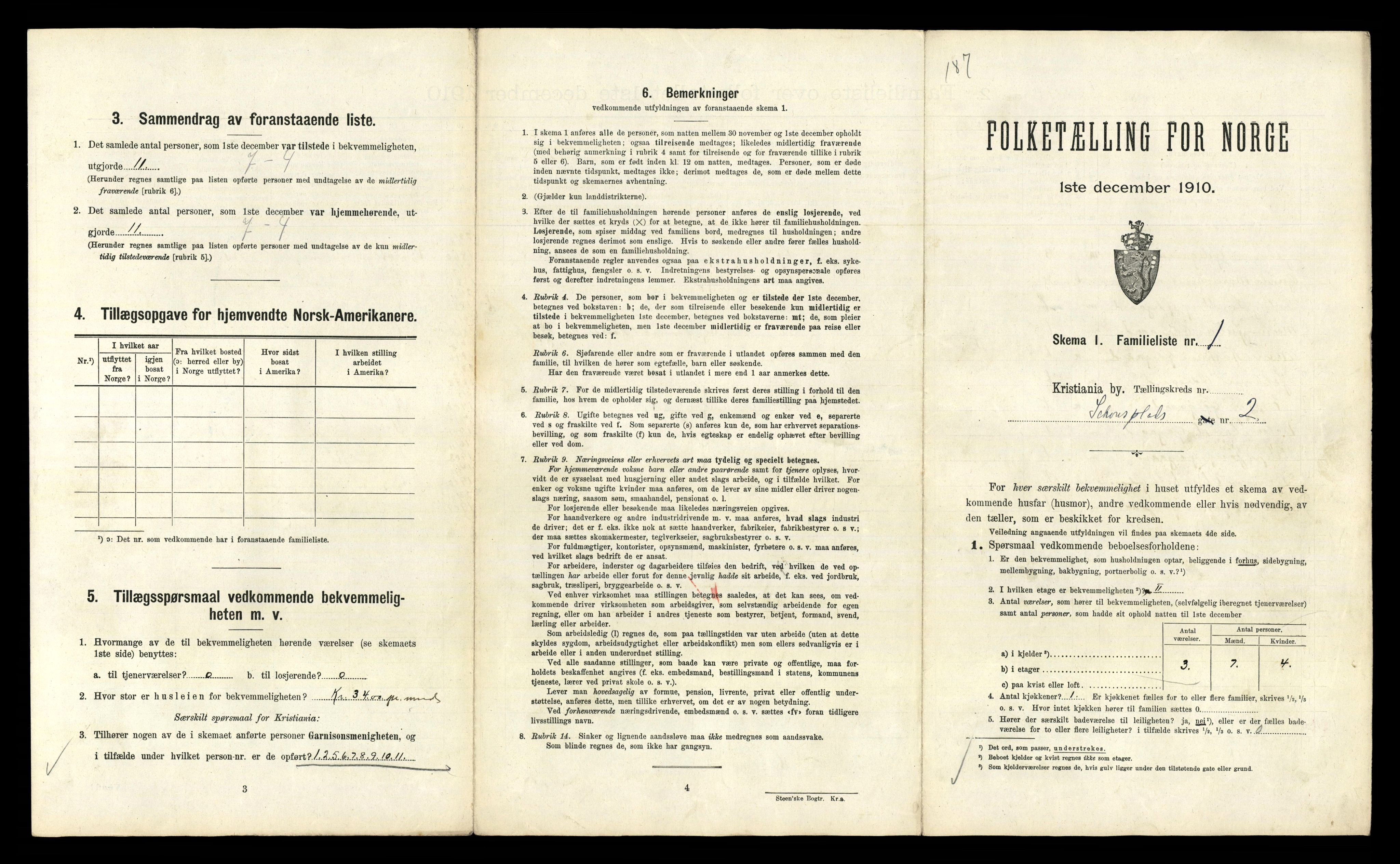 RA, 1910 census for Kristiania, 1910, p. 86213