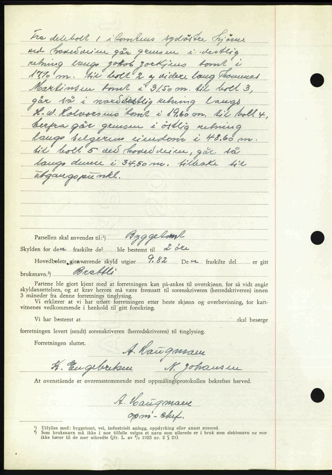 Nedenes sorenskriveri, AV/SAK-1221-0006/G/Gb/Gba/L0058: Mortgage book no. A10, 1947-1948, Diary no: : 1666/1947