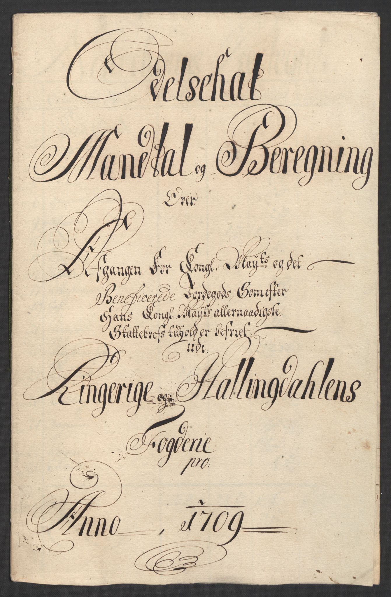 Rentekammeret inntil 1814, Reviderte regnskaper, Fogderegnskap, AV/RA-EA-4092/R23/L1468: Fogderegnskap Ringerike og Hallingdal, 1709-1710, p. 139