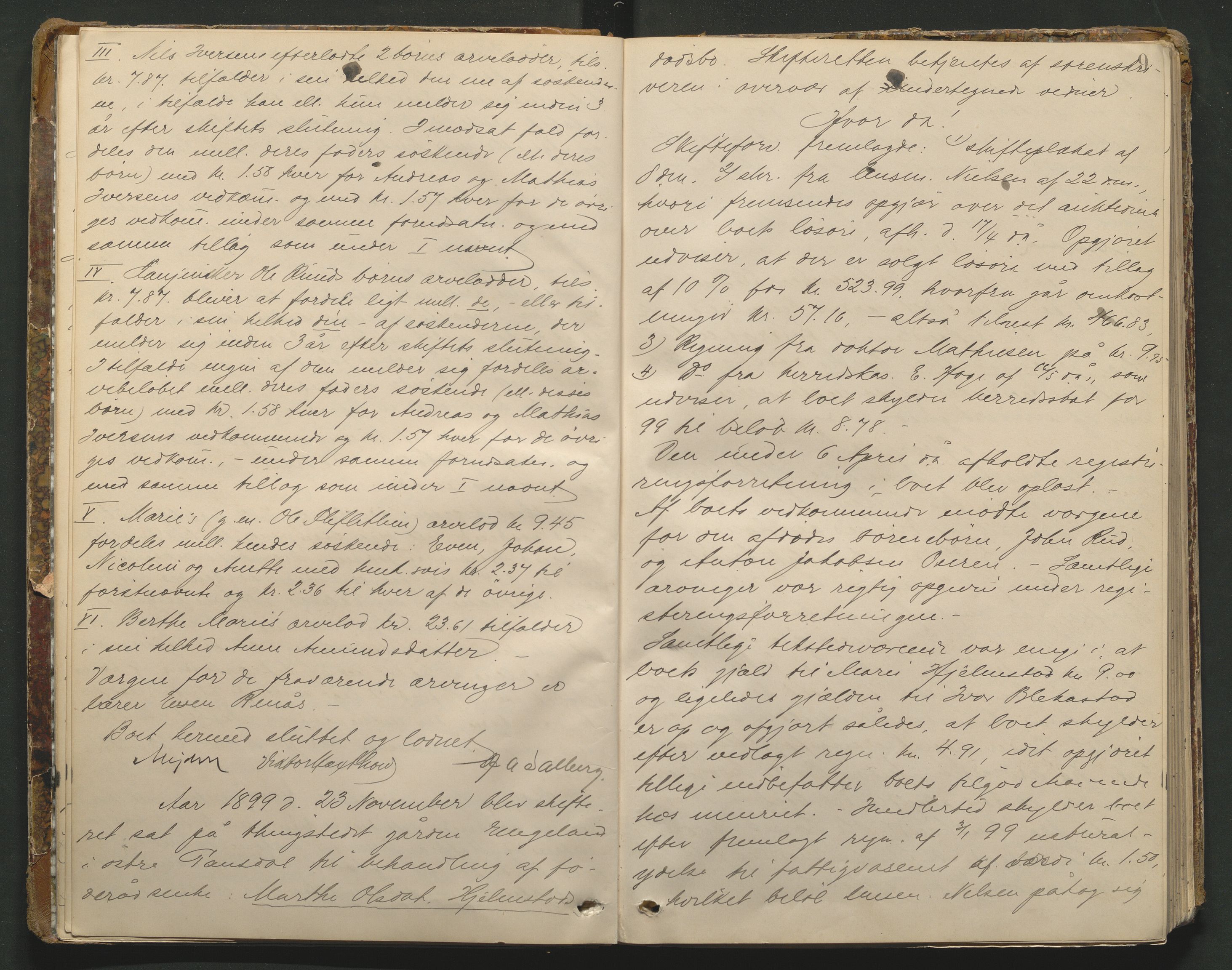 Sør-Gudbrandsdal tingrett, AV/SAH-TING-004/J/Ja/Jad/L0001: Skifteforhandlingsprotokoll - Fåberg og Gausdal, 1899-1911, p. 8b-9a