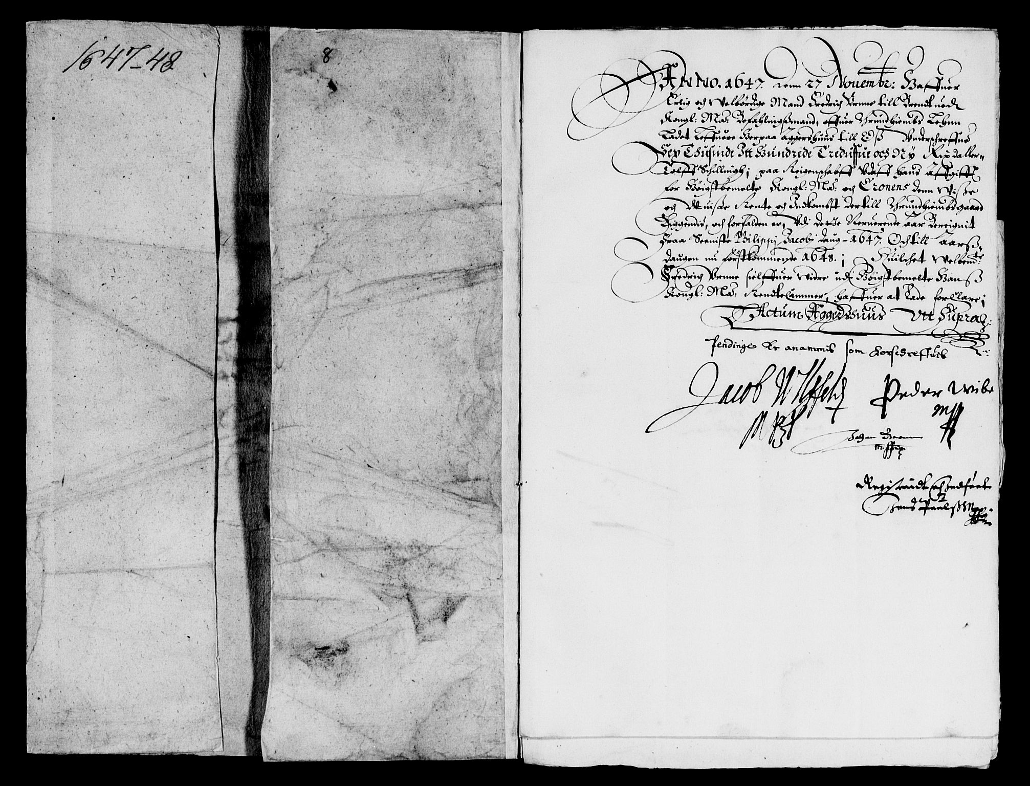 Rentekammeret inntil 1814, Reviderte regnskaper, Lensregnskaper, AV/RA-EA-5023/R/Rb/Rbw/L0090: Trondheim len, 1647-1648