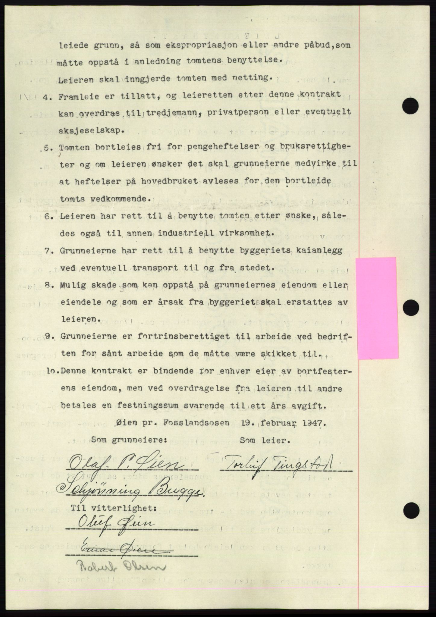 Namdal sorenskriveri, AV/SAT-A-4133/1/2/2C: Mortgage book no. -, 1946-1947, Diary no: : 473/1947