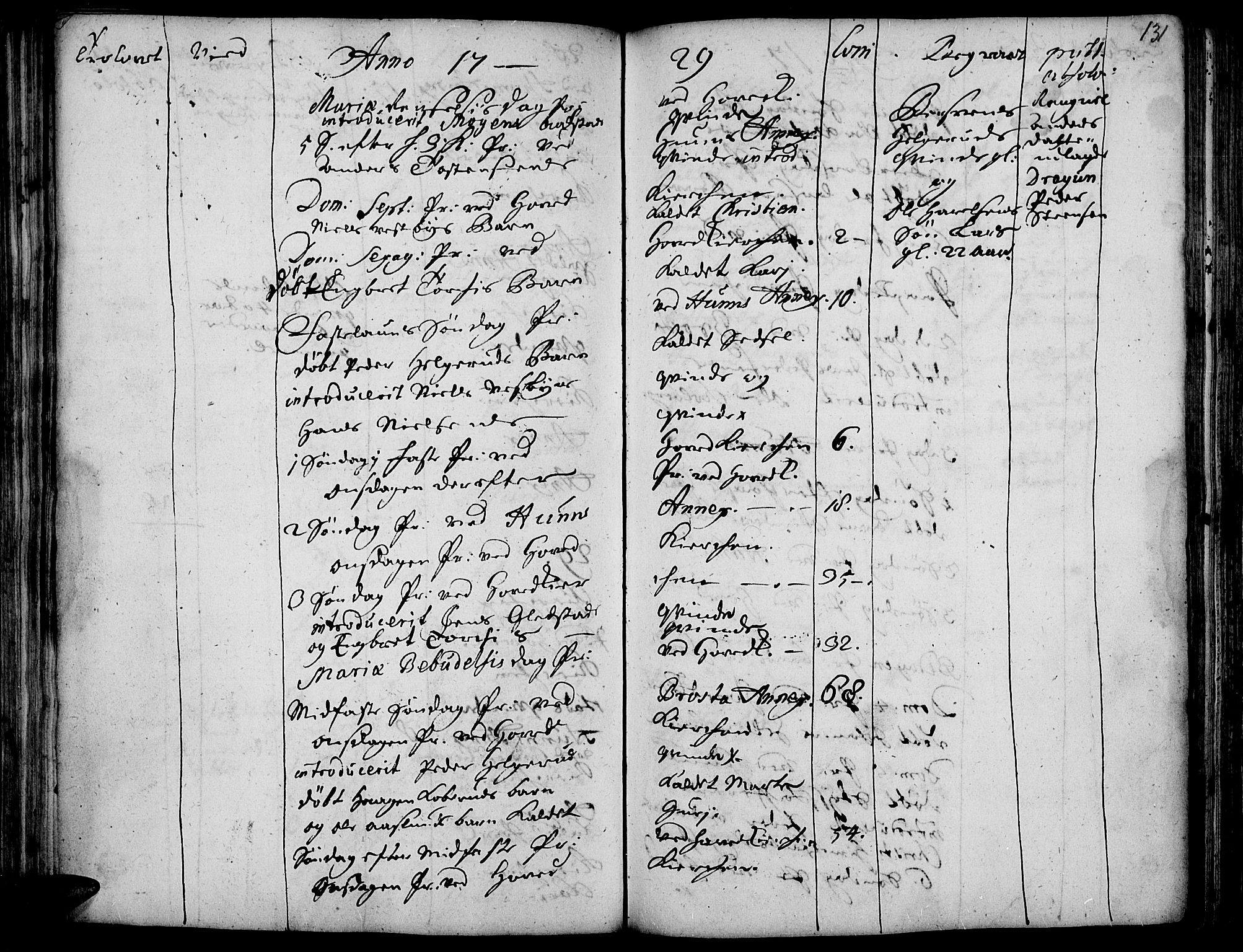 Vardal prestekontor, SAH/PREST-100/H/Ha/Haa/L0001: Parish register (official) no. 1, 1706-1748, p. 131