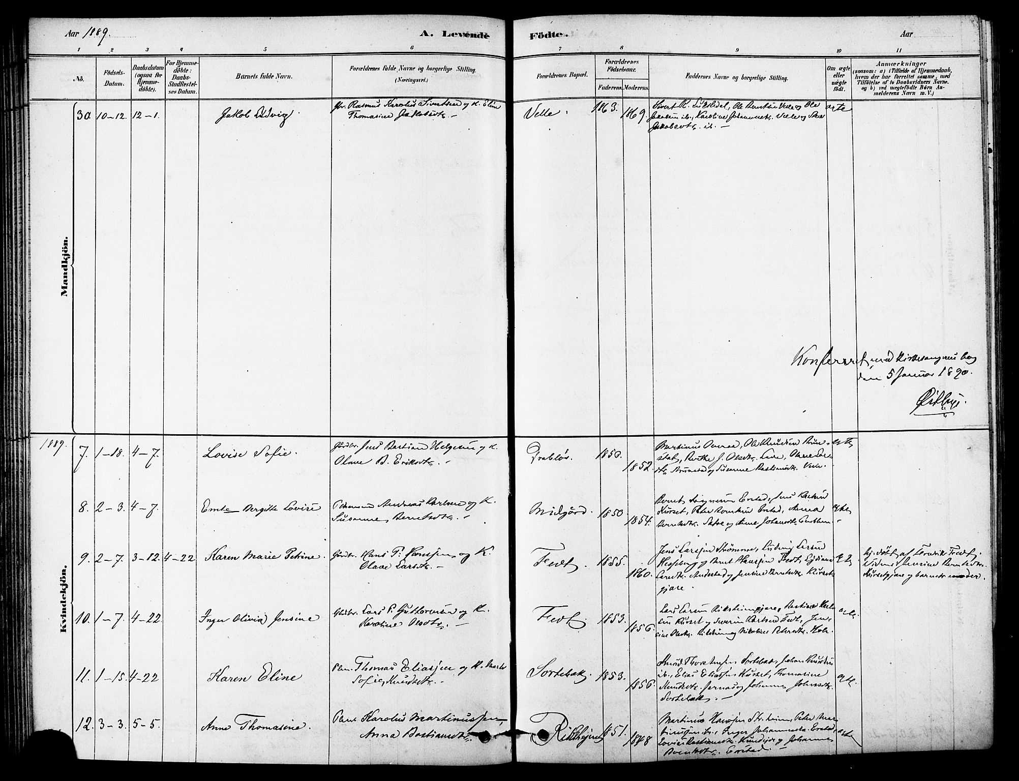 Ministerialprotokoller, klokkerbøker og fødselsregistre - Møre og Romsdal, AV/SAT-A-1454/523/L0334: Parish register (official) no. 523A01, 1878-1891