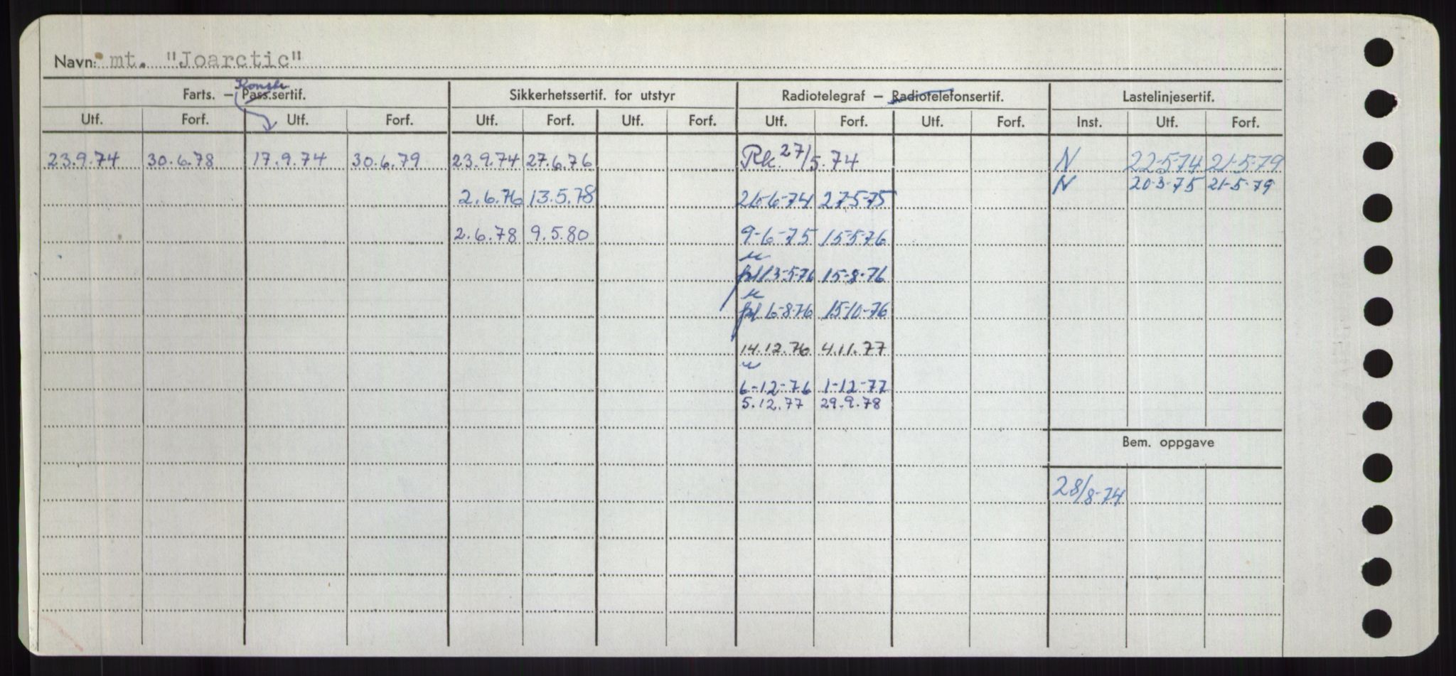 Sjøfartsdirektoratet med forløpere, Skipsmålingen, AV/RA-S-1627/H/Hd/L0019: Fartøy, J, p. 418