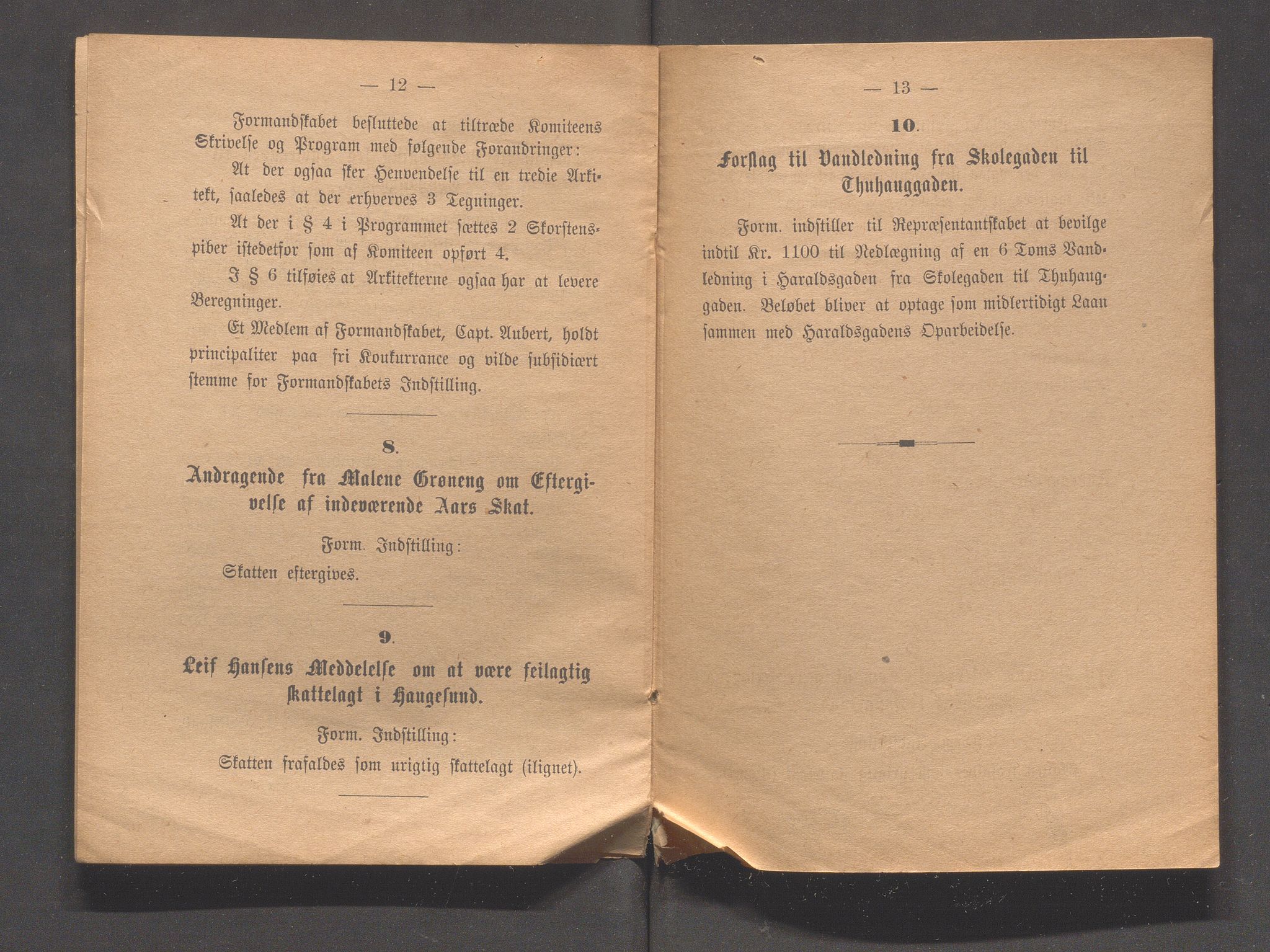 Haugesund kommune - Formannskapet og Bystyret, IKAR/A-740/A/Abb/L0001: Bystyreforhandlinger, 1889-1907, p. 169