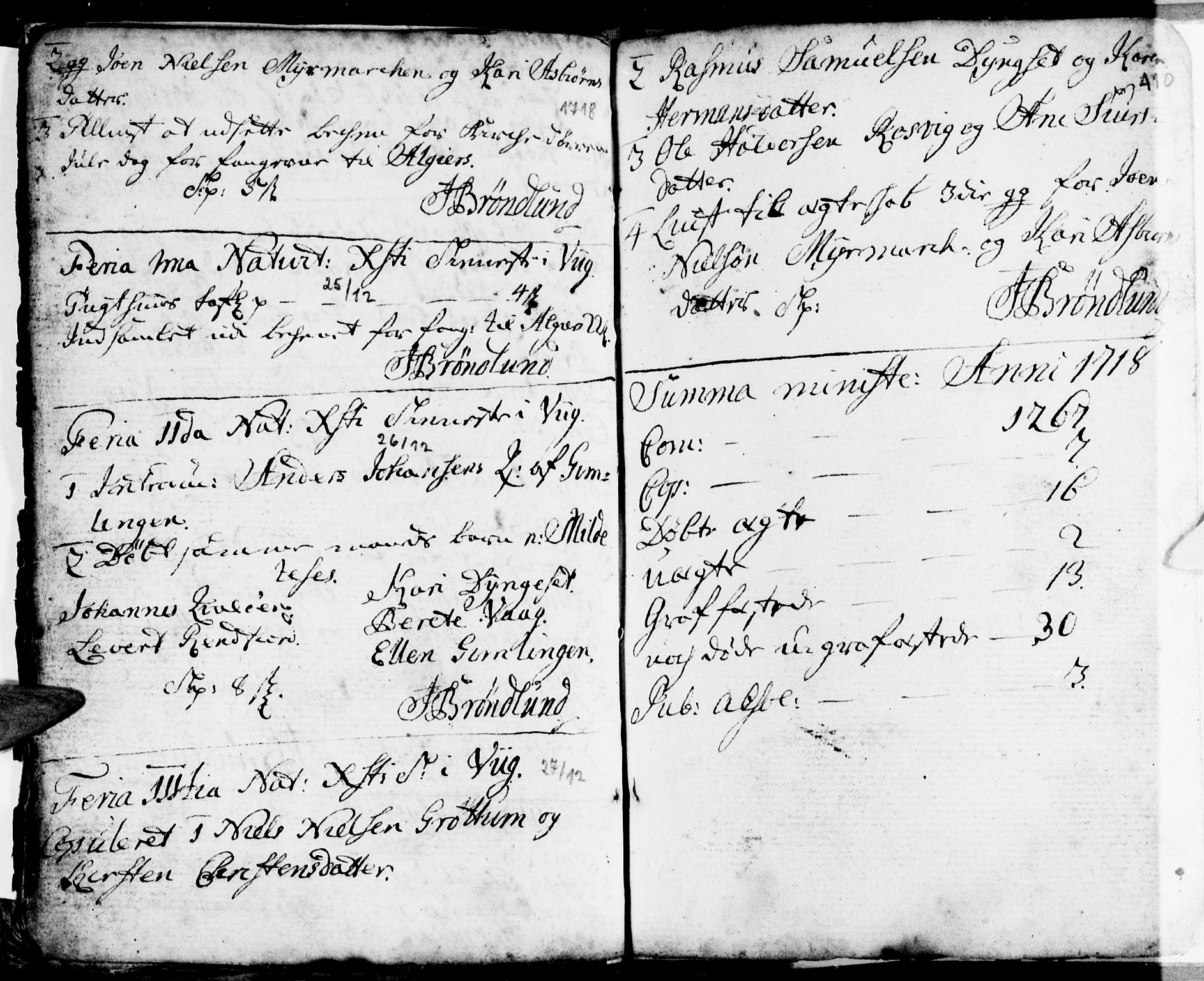 Ministerialprotokoller, klokkerbøker og fødselsregistre - Nordland, AV/SAT-A-1459/812/L0172: Parish register (official) no. 812A01, 1677-1718, p. 410