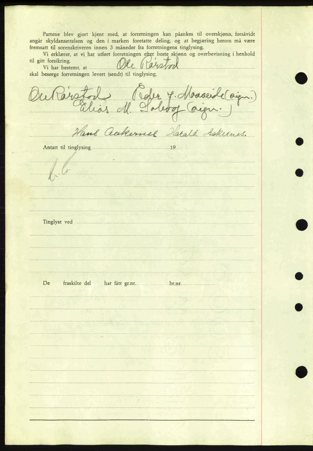 Nordre Sunnmøre sorenskriveri, AV/SAT-A-0006/1/2/2C/2Ca: Mortgage book no. A2, 1936-1937, Diary no: : 512/1937