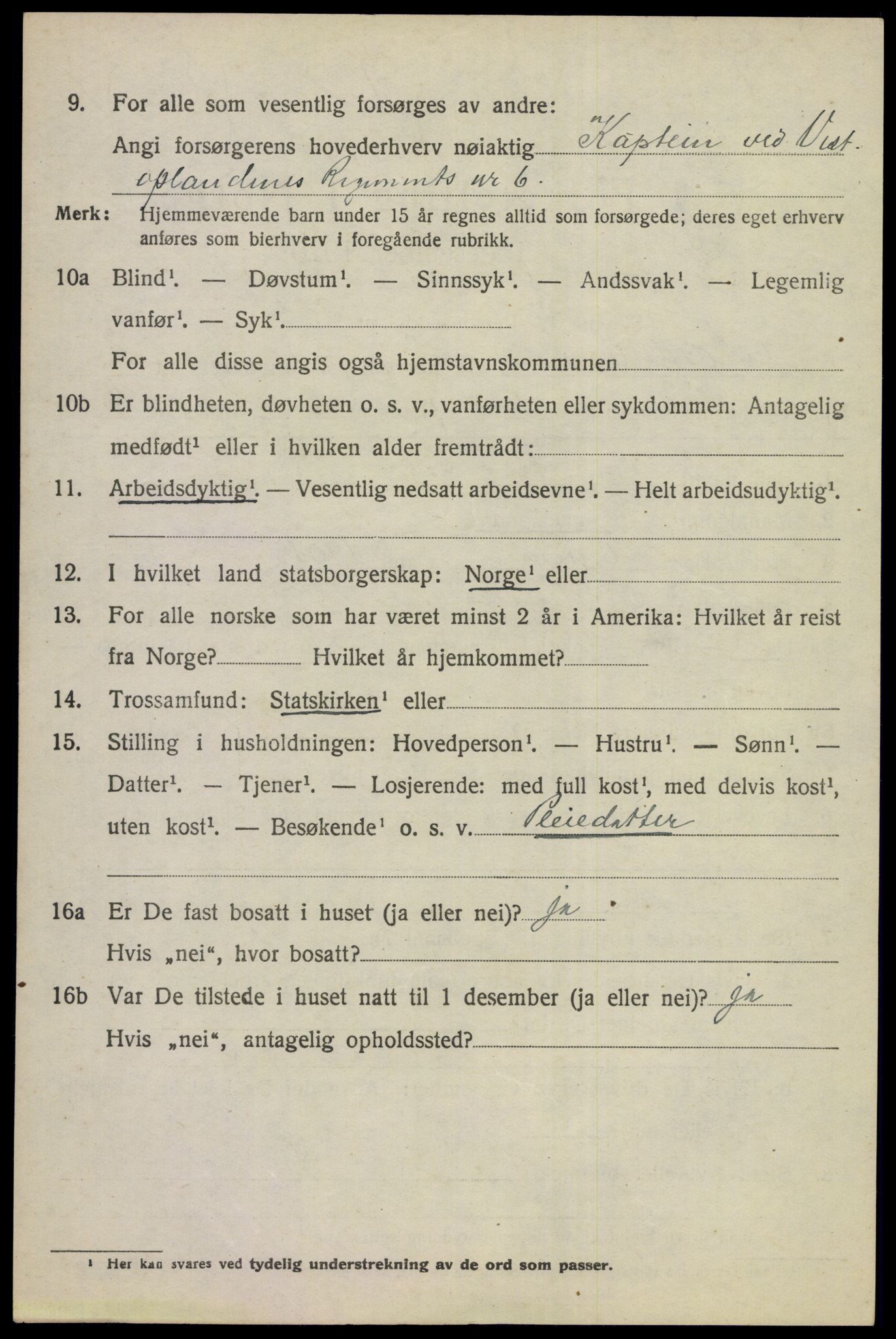 SAKO, 1920 census for Norderhov, 1920, p. 5289