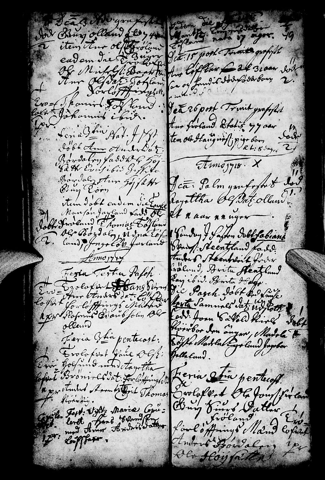 Os sokneprestembete, SAB/A-99929: Parish register (official) no. A 4, 1669-1760, p. 49