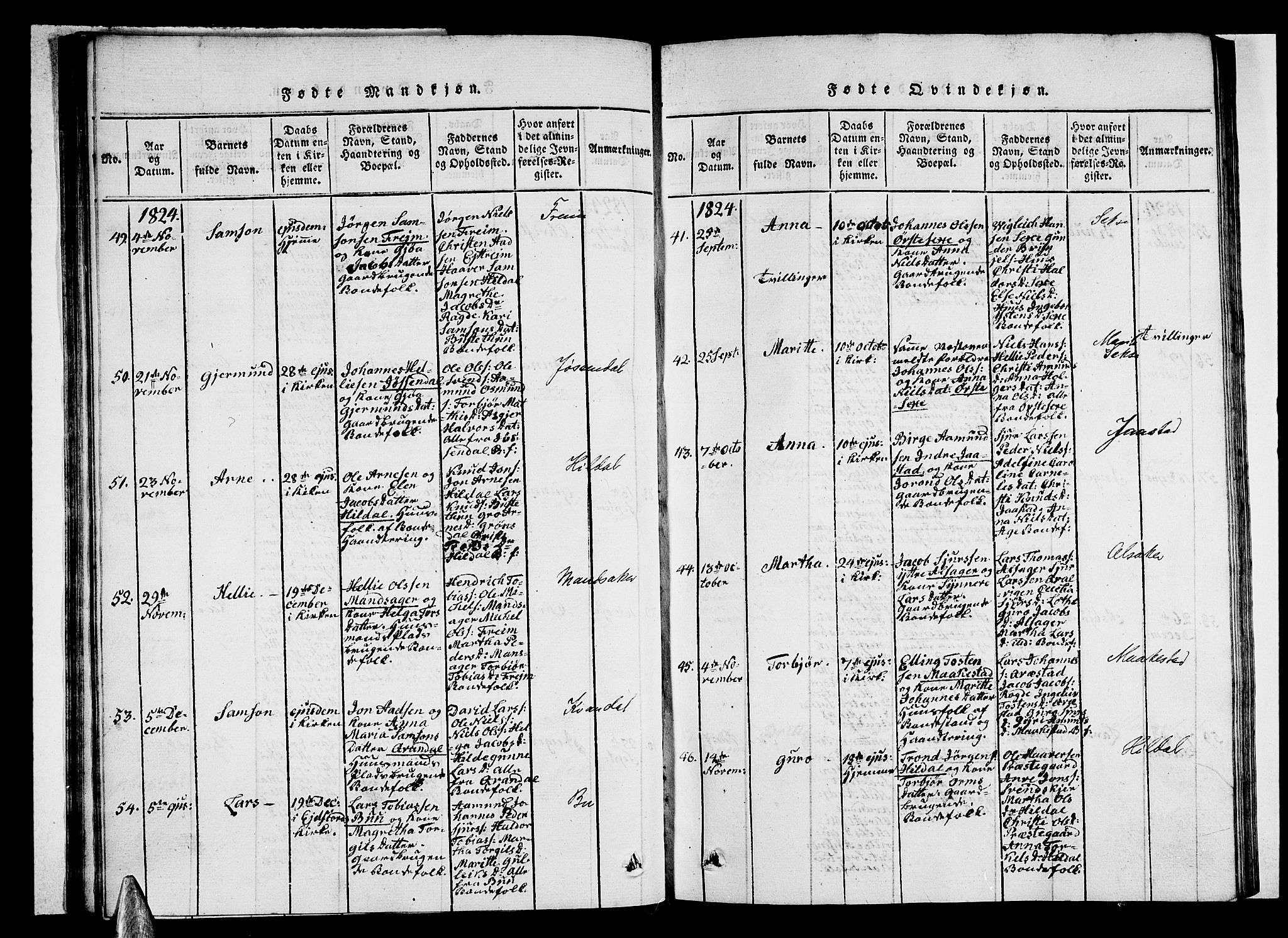 Ullensvang sokneprestembete, AV/SAB-A-78701/H/Haa: Parish register (official) no. A 9, 1819-1826