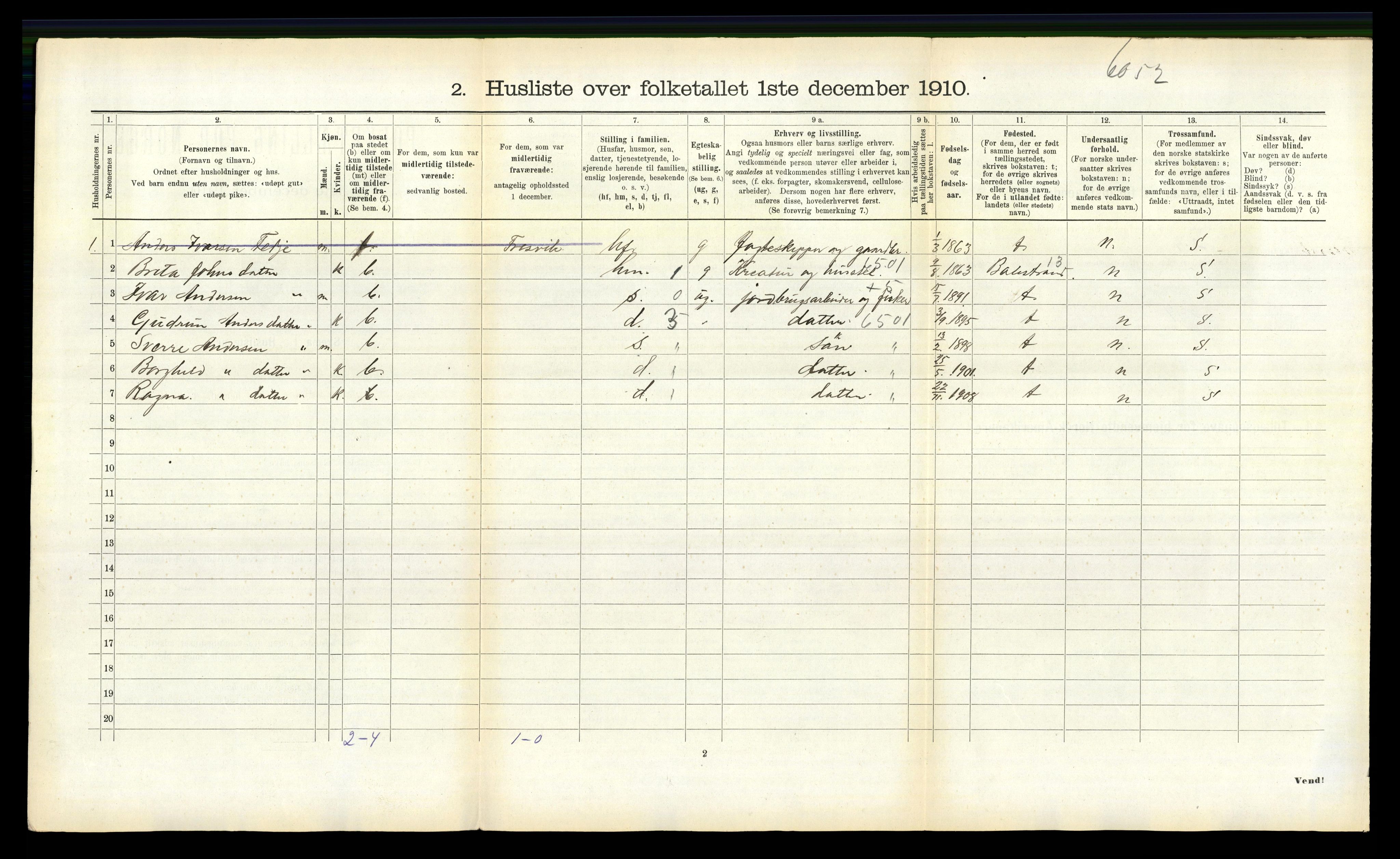 RA, 1910 census for Leikanger, 1910, p. 849