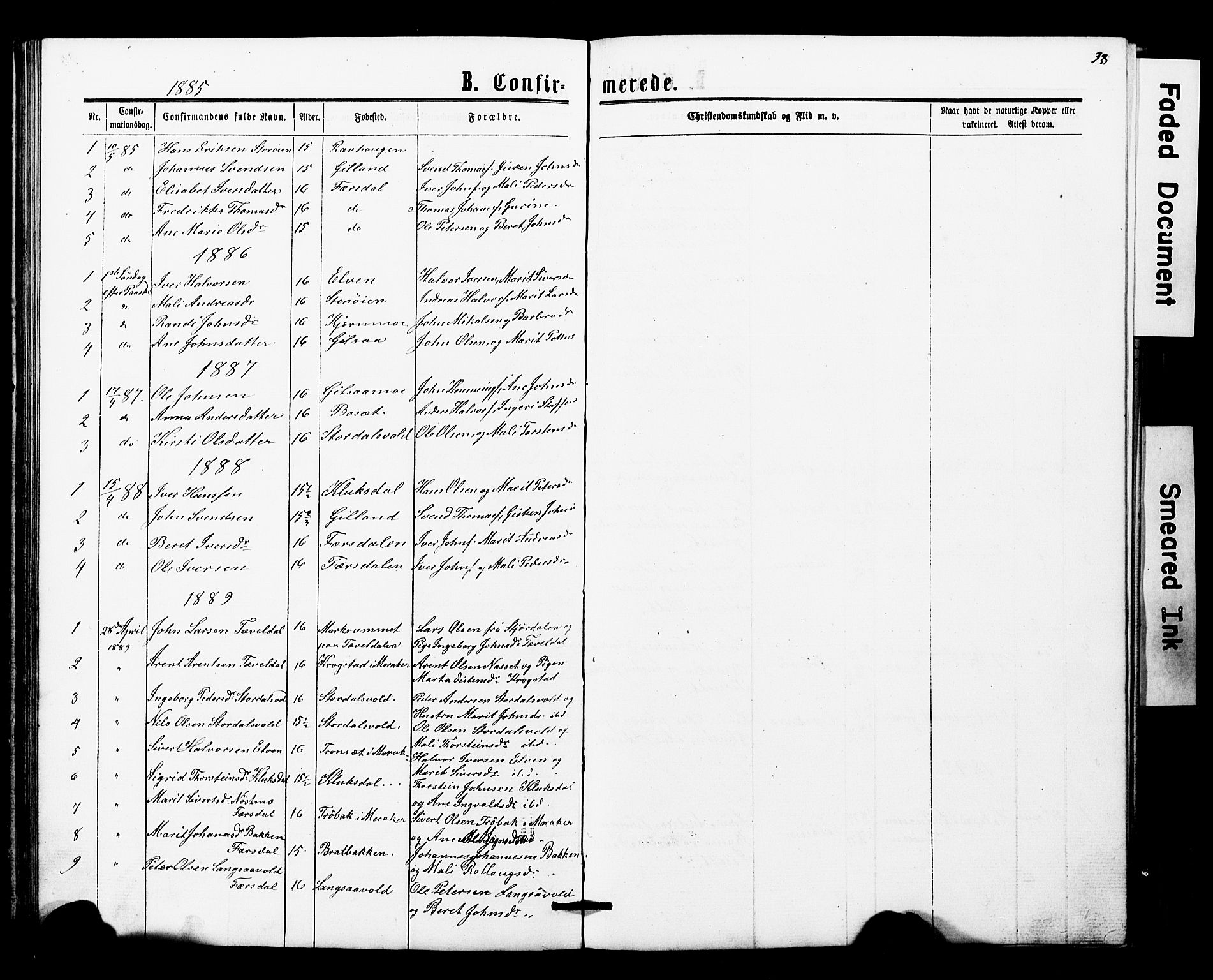 Ministerialprotokoller, klokkerbøker og fødselsregistre - Nord-Trøndelag, SAT/A-1458/707/L0052: Parish register (copy) no. 707C01, 1864-1897, p. 38