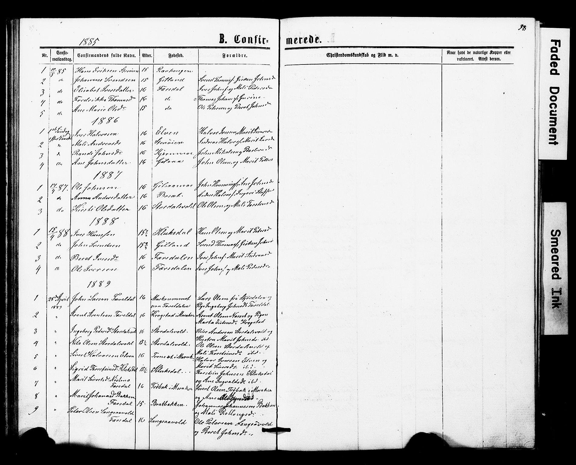 Ministerialprotokoller, klokkerbøker og fødselsregistre - Nord-Trøndelag, AV/SAT-A-1458/707/L0052: Parish register (copy) no. 707C01, 1864-1897, p. 38