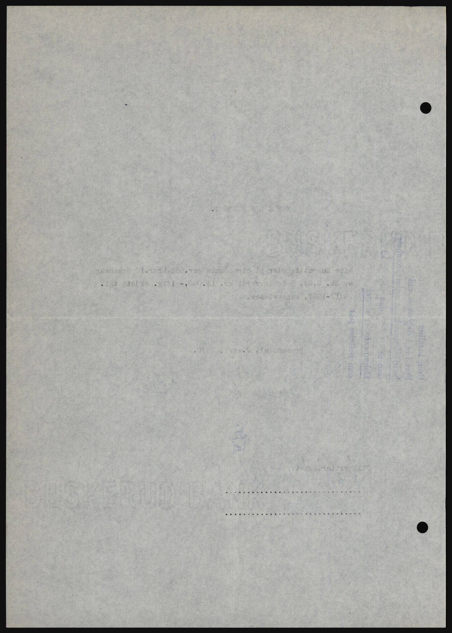 Nord-Hedmark sorenskriveri, SAH/TING-012/H/Hc/L0033: Mortgage book no. 33, 1970-1970, Diary no: : 1824/1970