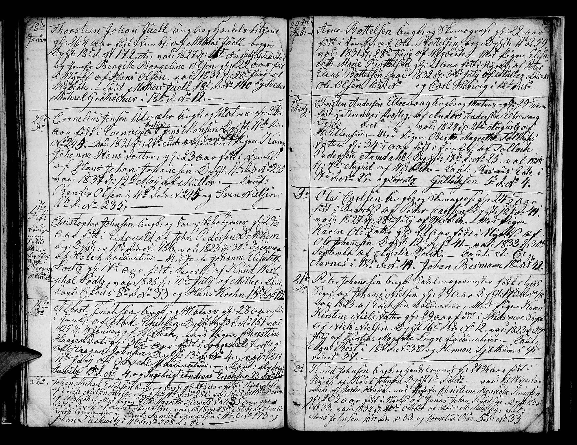 Domkirken sokneprestembete, AV/SAB-A-74801/H/Hab/L0004: Parish register (copy) no. A 4, 1820-1854, p. 82