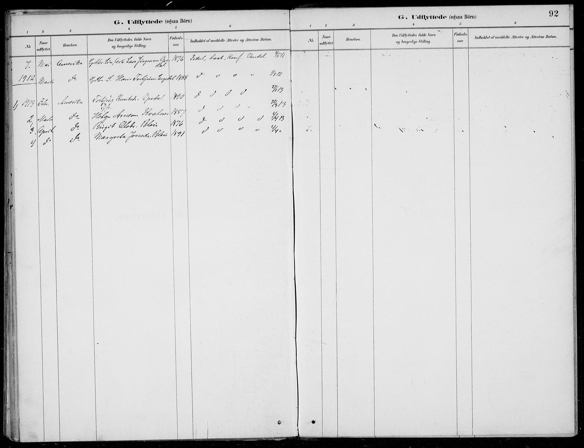 Ullensvang sokneprestembete, AV/SAB-A-78701/H/Haa: Parish register (official) no. B  3, 1882-1911, p. 92