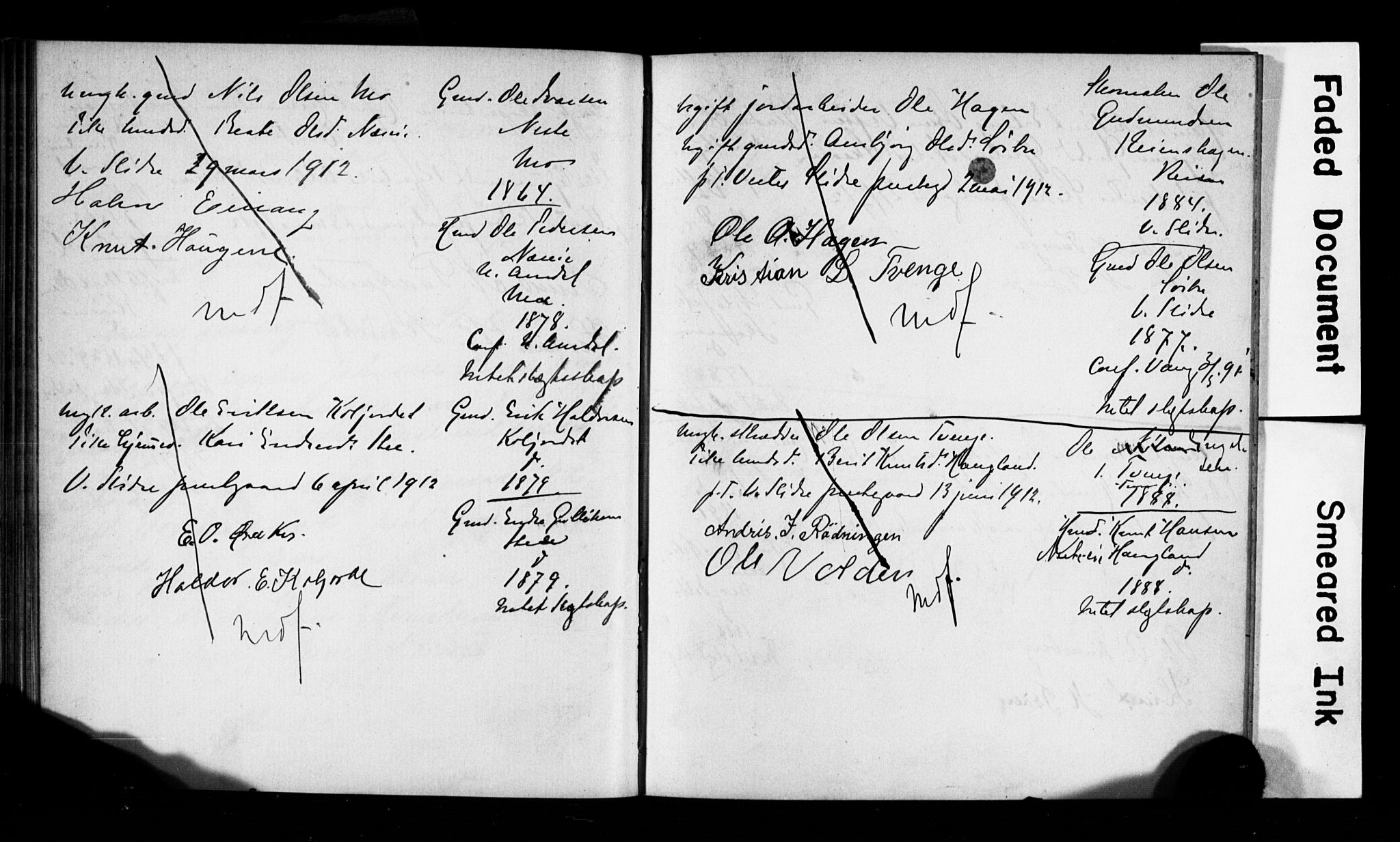 Vestre Slidre prestekontor, AV/SAH-PREST-136/I/Ie/Iea/L0001/0001: Banns register no. 1, 1881-1919