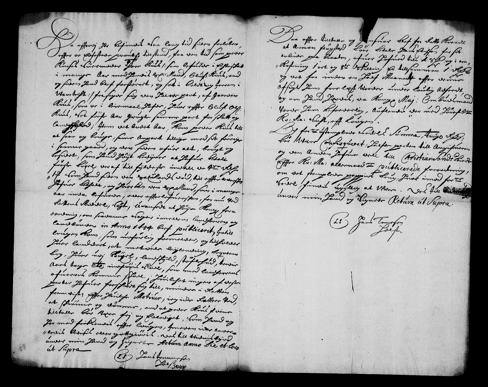 Stattholderembetet 1572-1771, RA/EA-2870/Af/L0003: Avskrifter av vedlegg til originale supplikker, nummerert i samsvar med supplikkbøkene, 1689-1691, p. 296