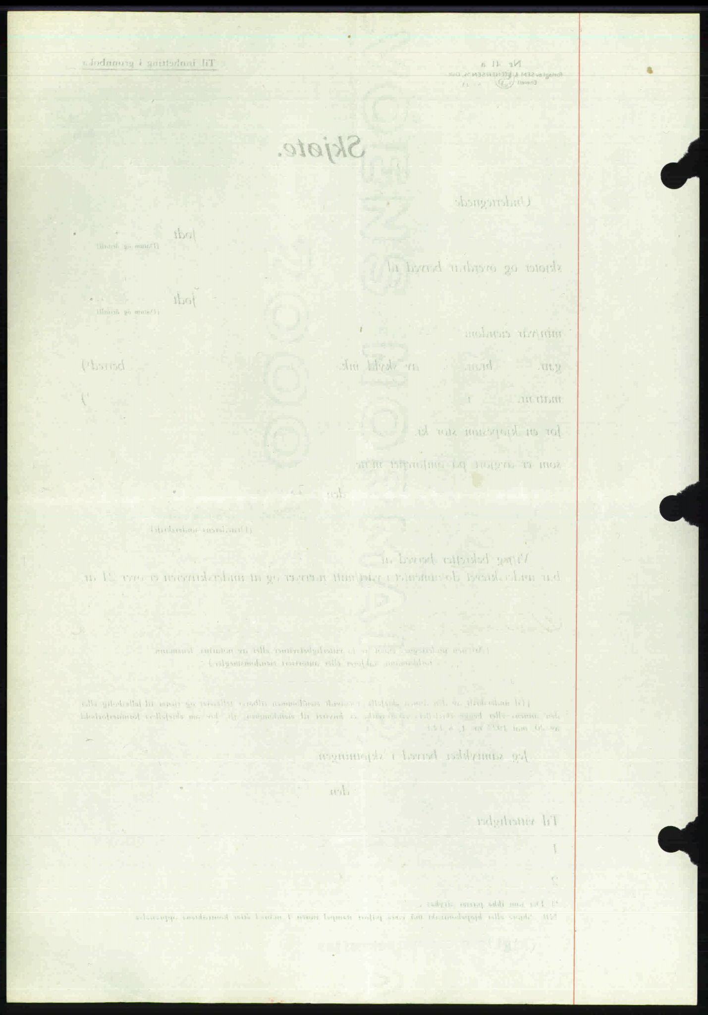 Toten tingrett, SAH/TING-006/H/Hb/Hbc/L0013: Mortgage book no. Hbc-13, 1945-1945, Diary no: : 1562/1945