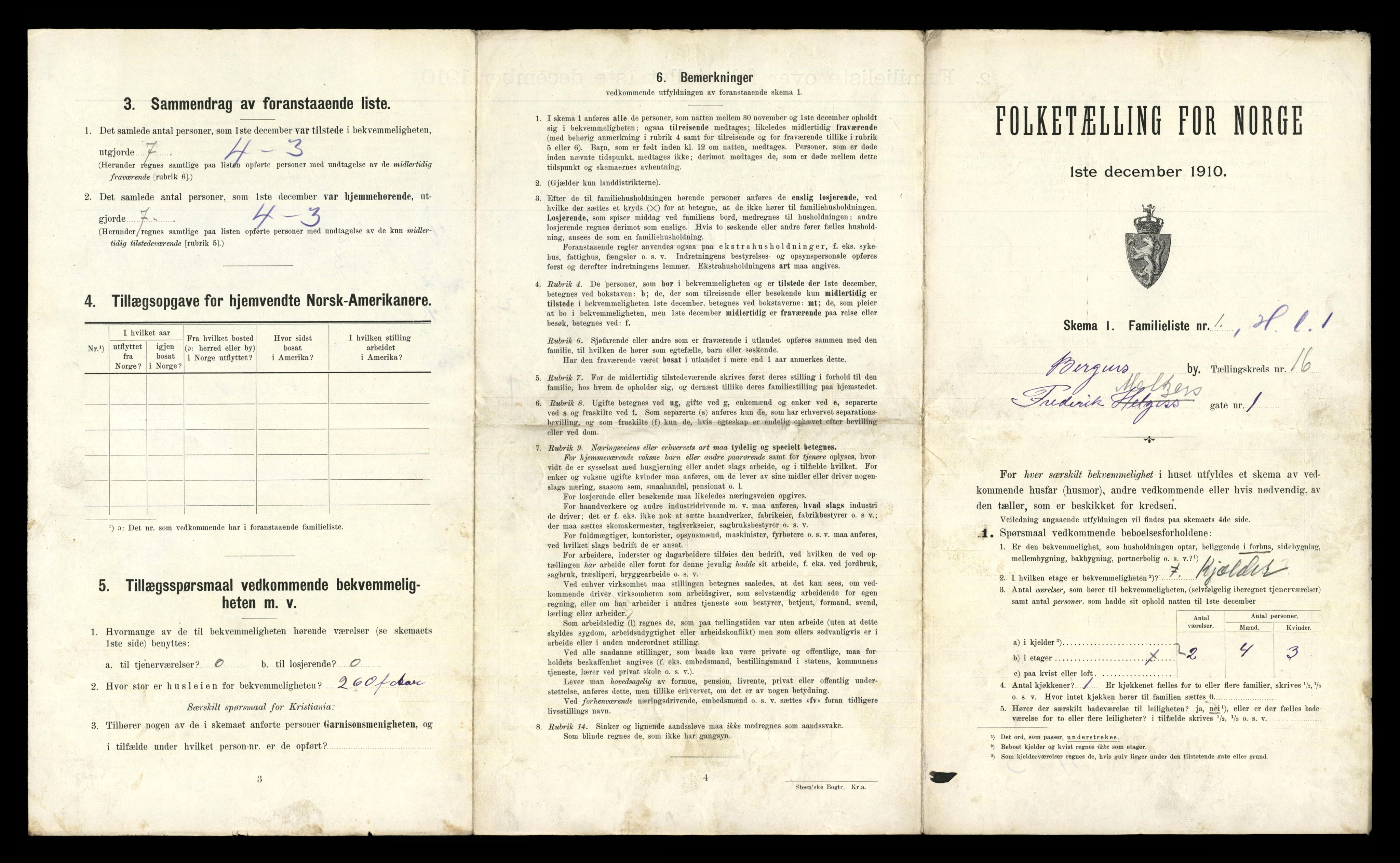 RA, 1910 census for Bergen, 1910, p. 5115