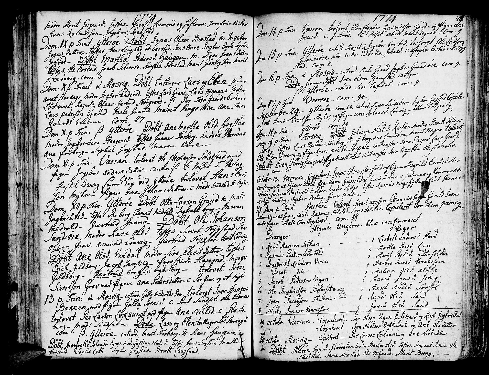 Ministerialprotokoller, klokkerbøker og fødselsregistre - Nord-Trøndelag, AV/SAT-A-1458/722/L0216: Parish register (official) no. 722A03, 1756-1816, p. 79