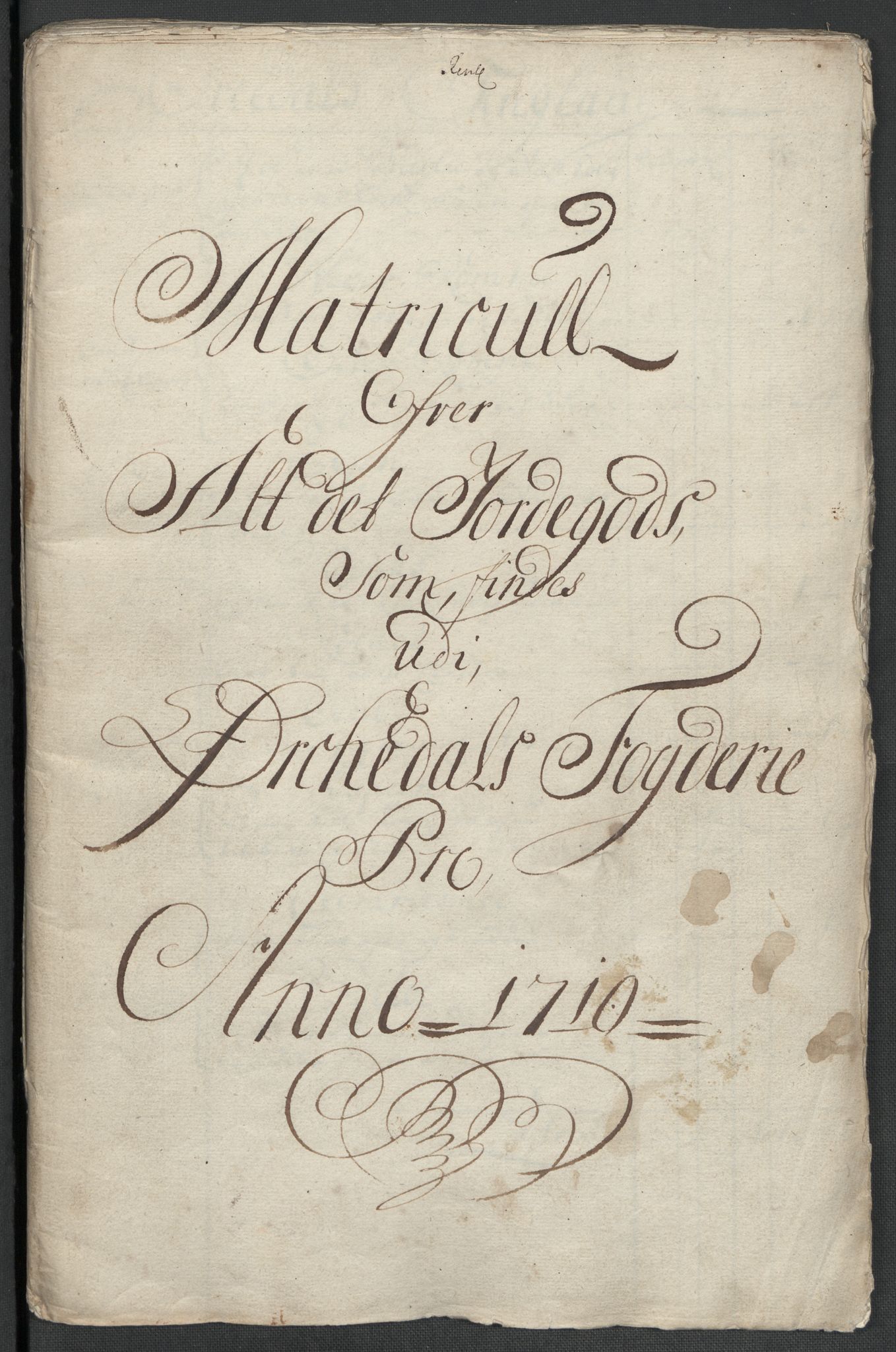 Rentekammeret inntil 1814, Reviderte regnskaper, Fogderegnskap, RA/EA-4092/R60/L3960: Fogderegnskap Orkdal og Gauldal, 1710, p. 33