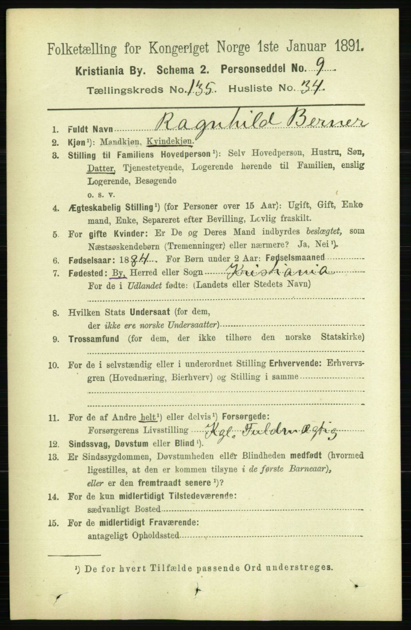 RA, 1891 census for 0301 Kristiania, 1891, p. 74977