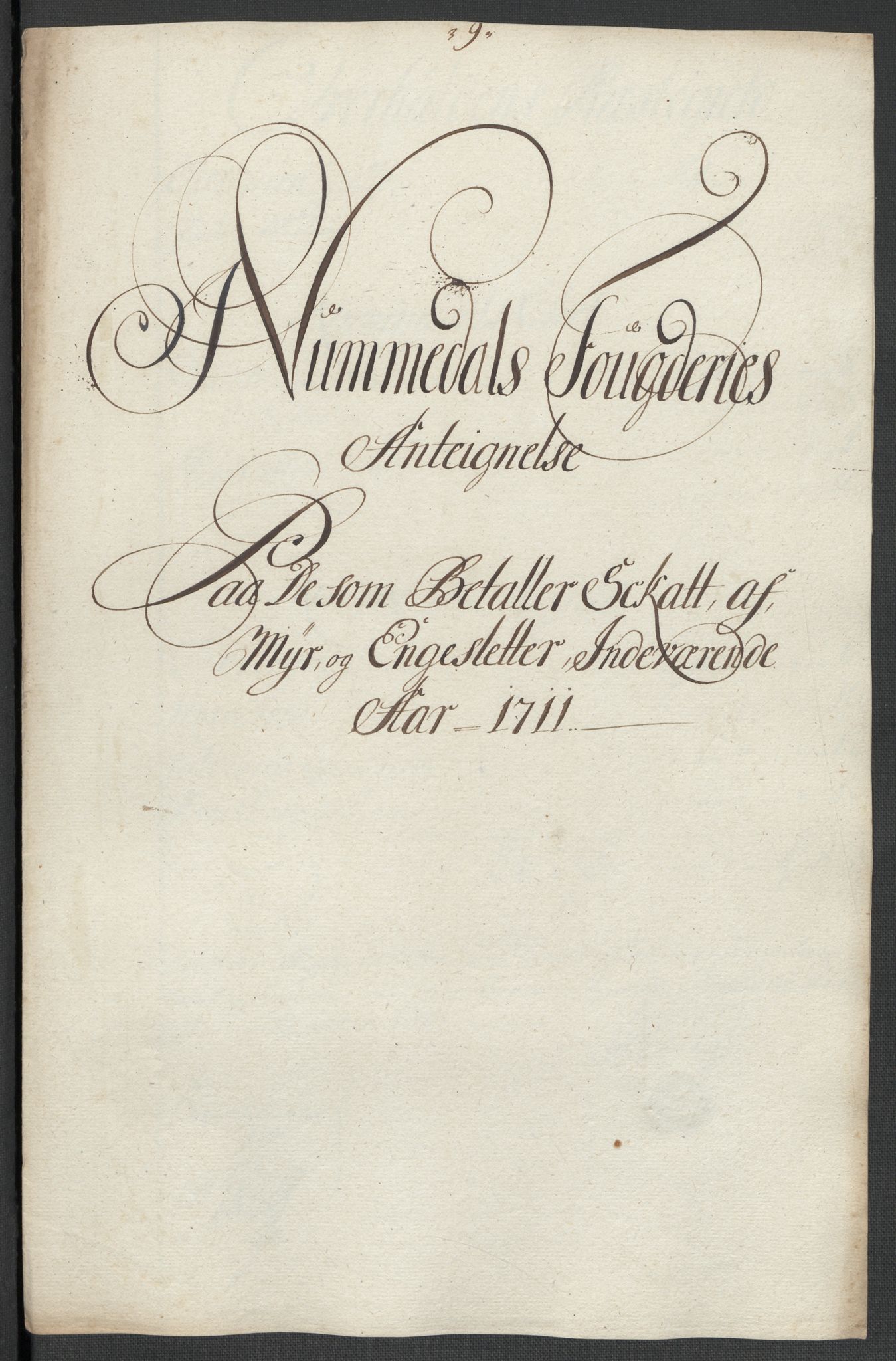 Rentekammeret inntil 1814, Reviderte regnskaper, Fogderegnskap, AV/RA-EA-4092/R64/L4432: Fogderegnskap Namdal, 1711, p. 125