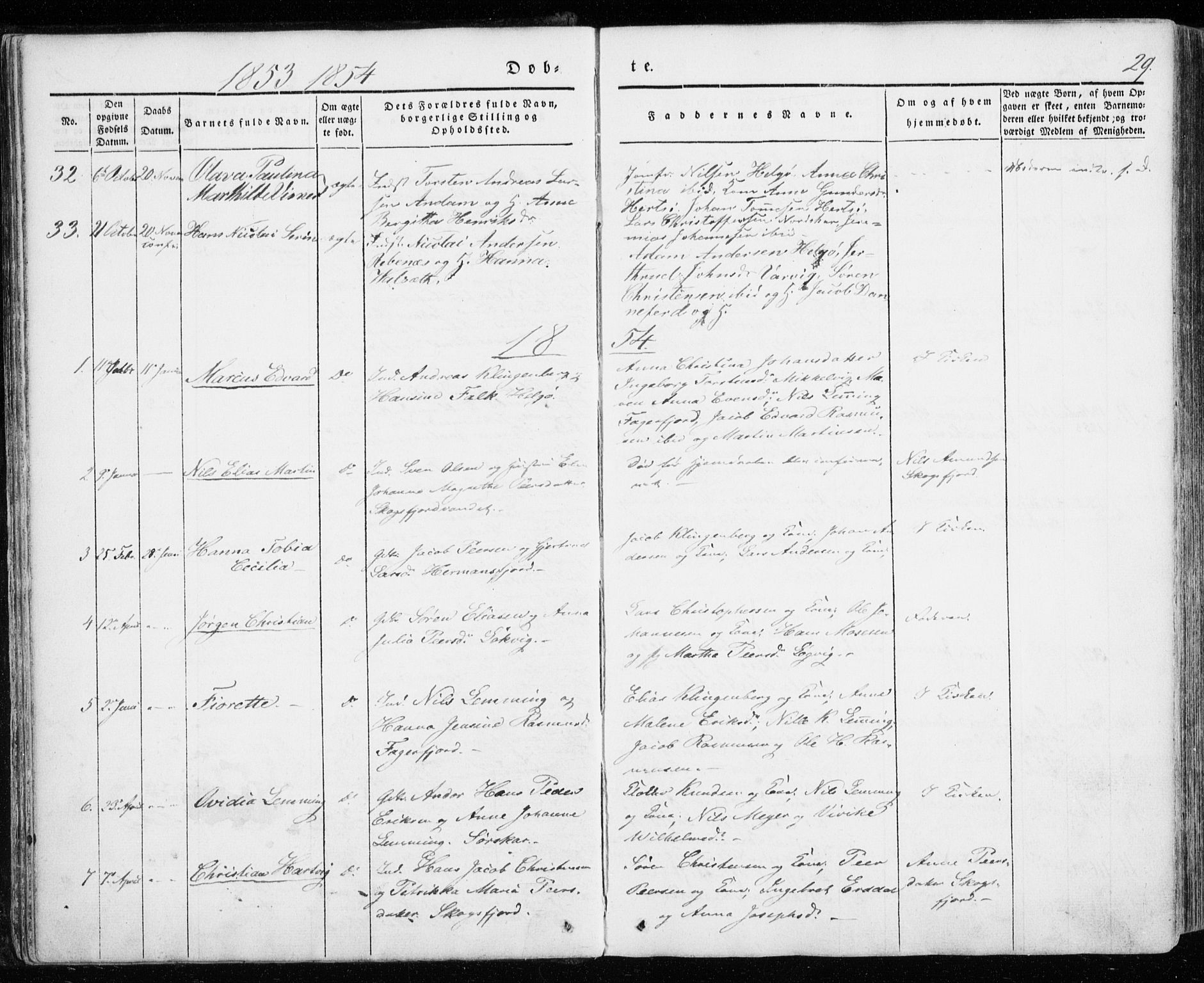 Karlsøy sokneprestembete, SATØ/S-1299/H/Ha/Haa/L0009kirke: Parish register (official) no. 9, 1838-1867, p. 29