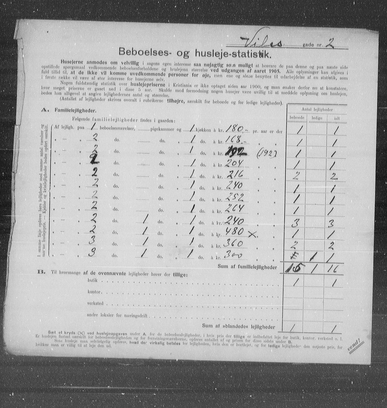 OBA, Municipal Census 1905 for Kristiania, 1905, p. 64475