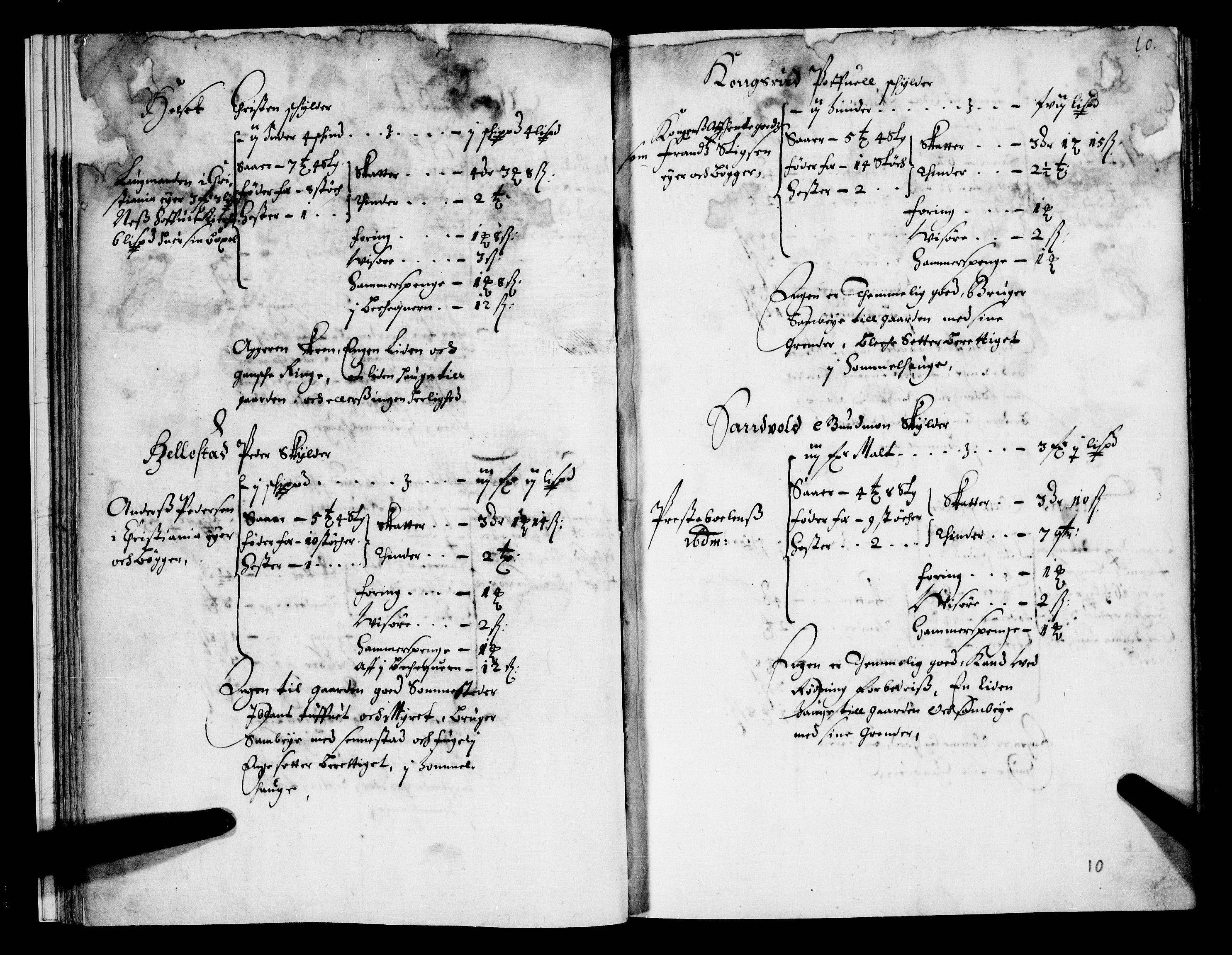 Rentekammeret inntil 1814, Realistisk ordnet avdeling, RA/EA-4070/N/Nb/Nba/L0012: Hedmark fogderi, 1. del, 1669, p. 9b-10a