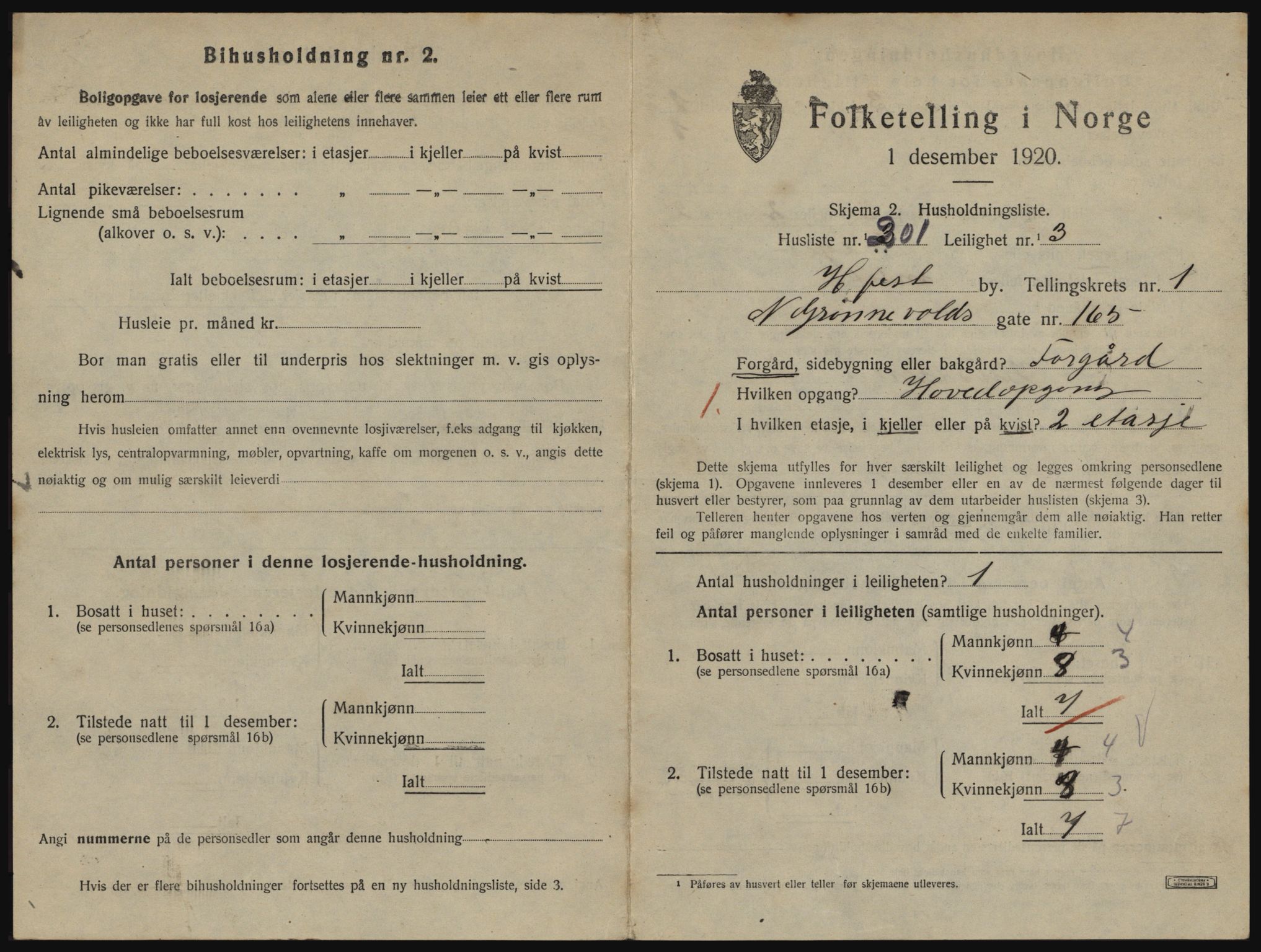 SATØ, 1920 census for Hammerfest, 1920, p. 1590