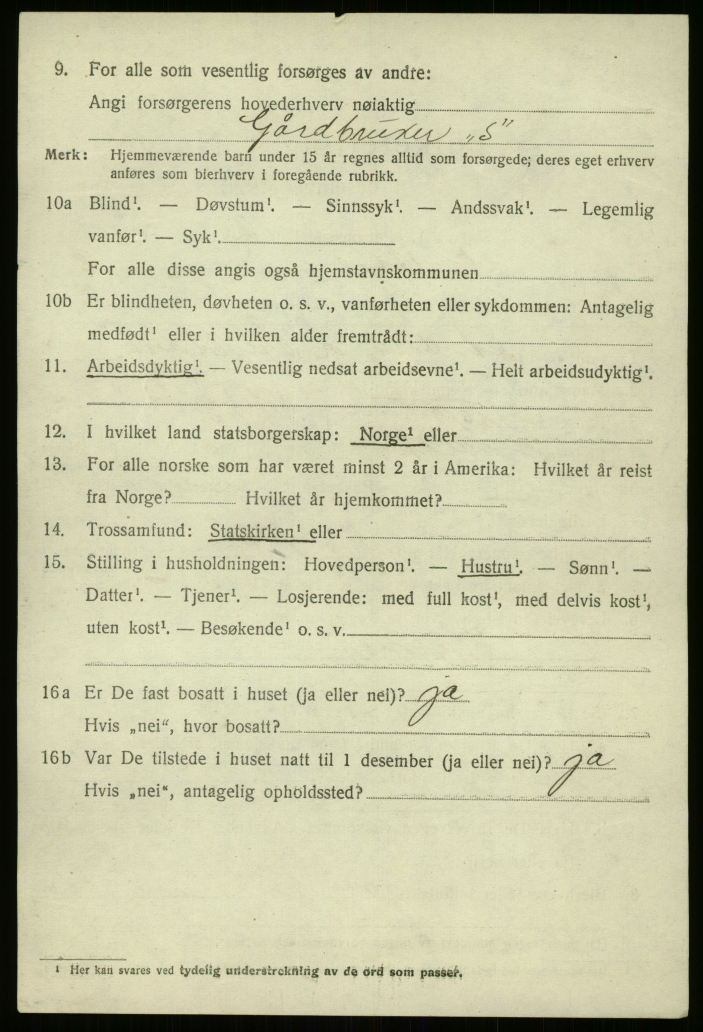 SAB, 1920 census for Naustdal, 1920, p. 4860