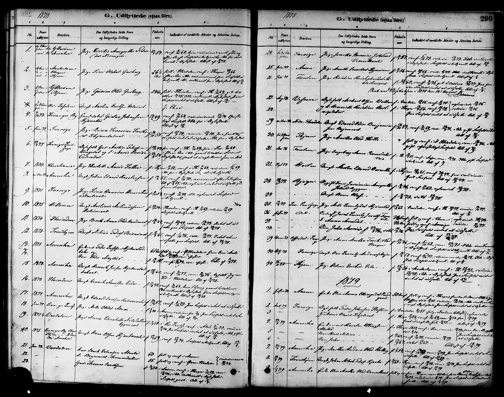 Ministerialprotokoller, klokkerbøker og fødselsregistre - Nord-Trøndelag, SAT/A-1458/717/L0159: Parish register (official) no. 717A09, 1878-1898, p. 290